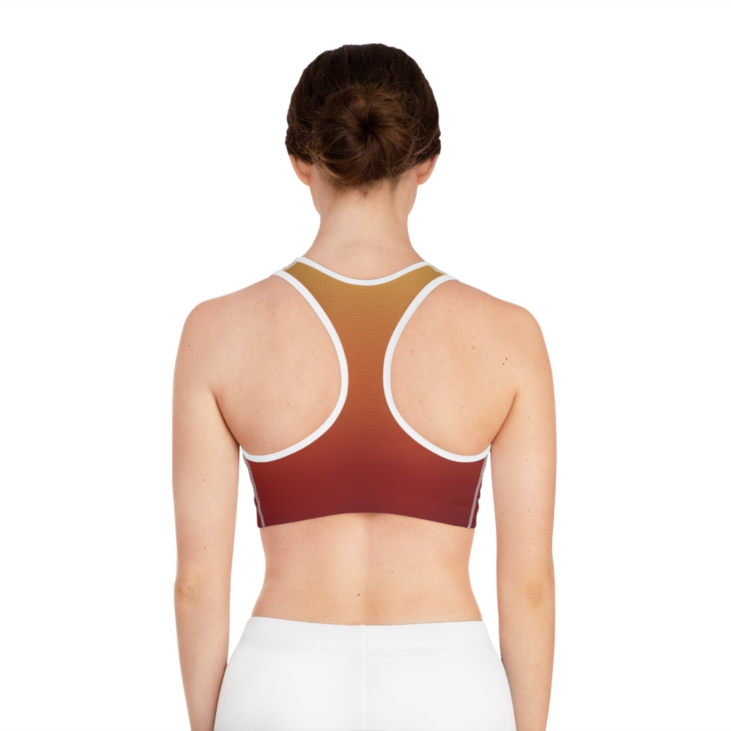 Golden Merlot Sports Bra (AOP)