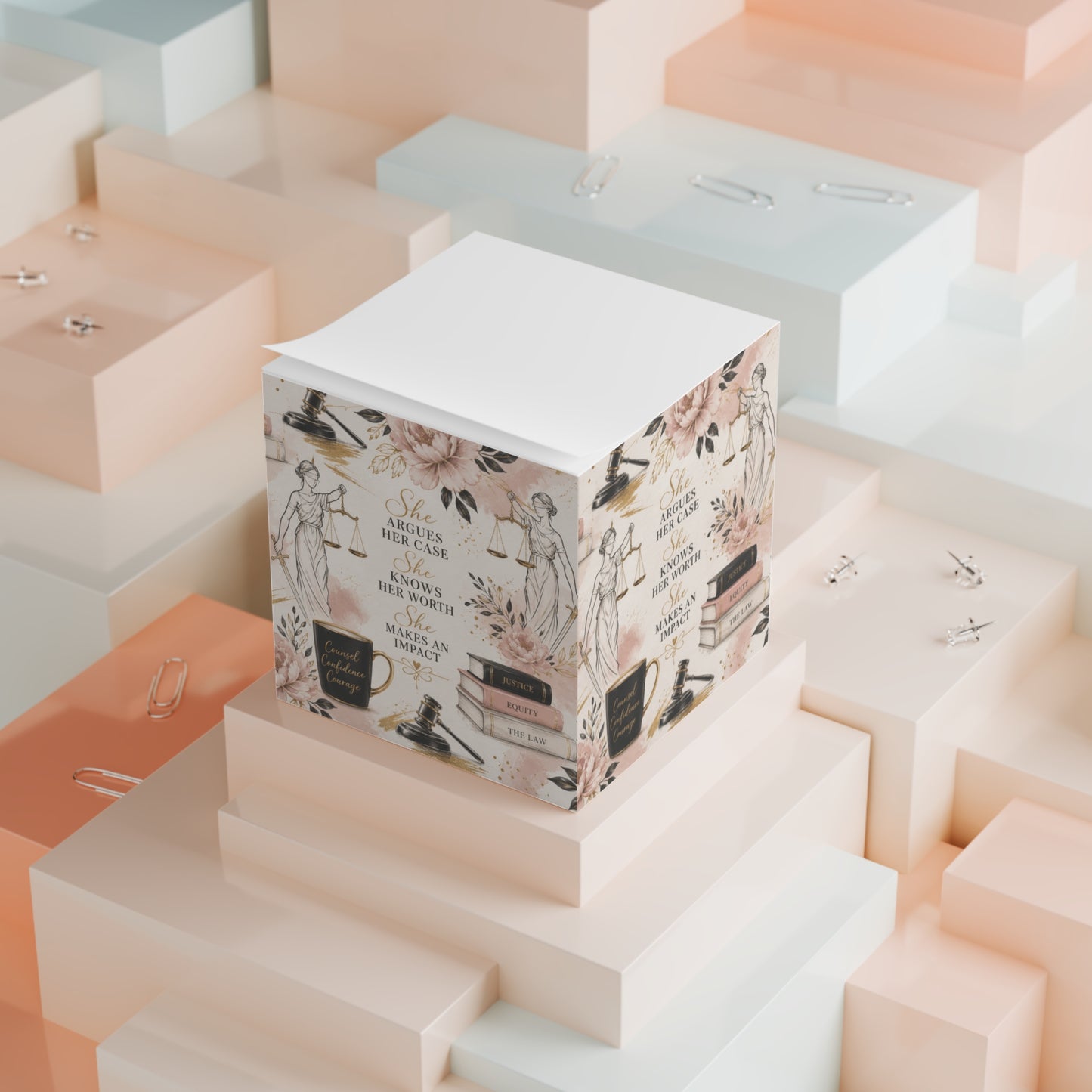 Counsel & Confidence: Attorney Sticky Note Block