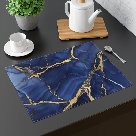 Indigo Marble Placemat, 1pc