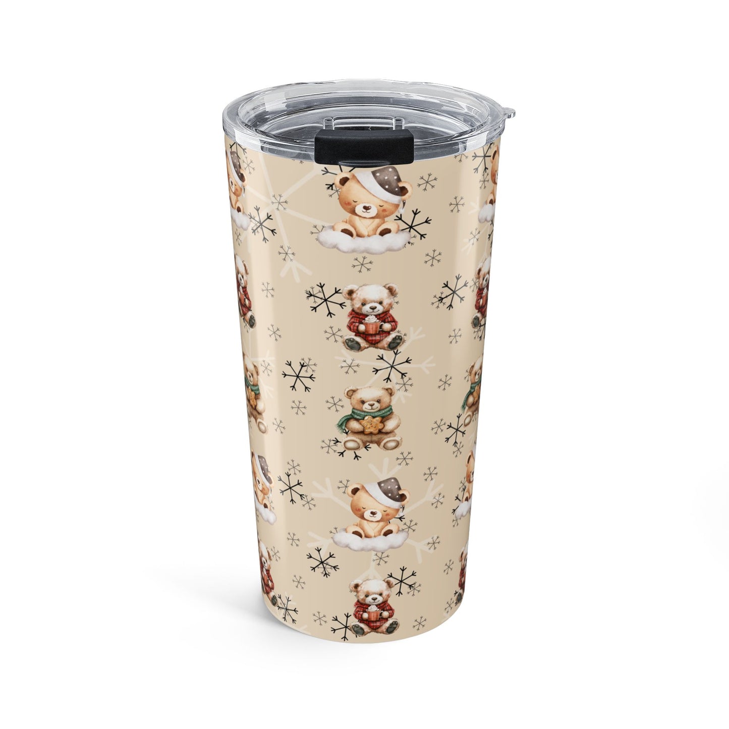Teddy Bears & Snowflakes Tumbler 20oz