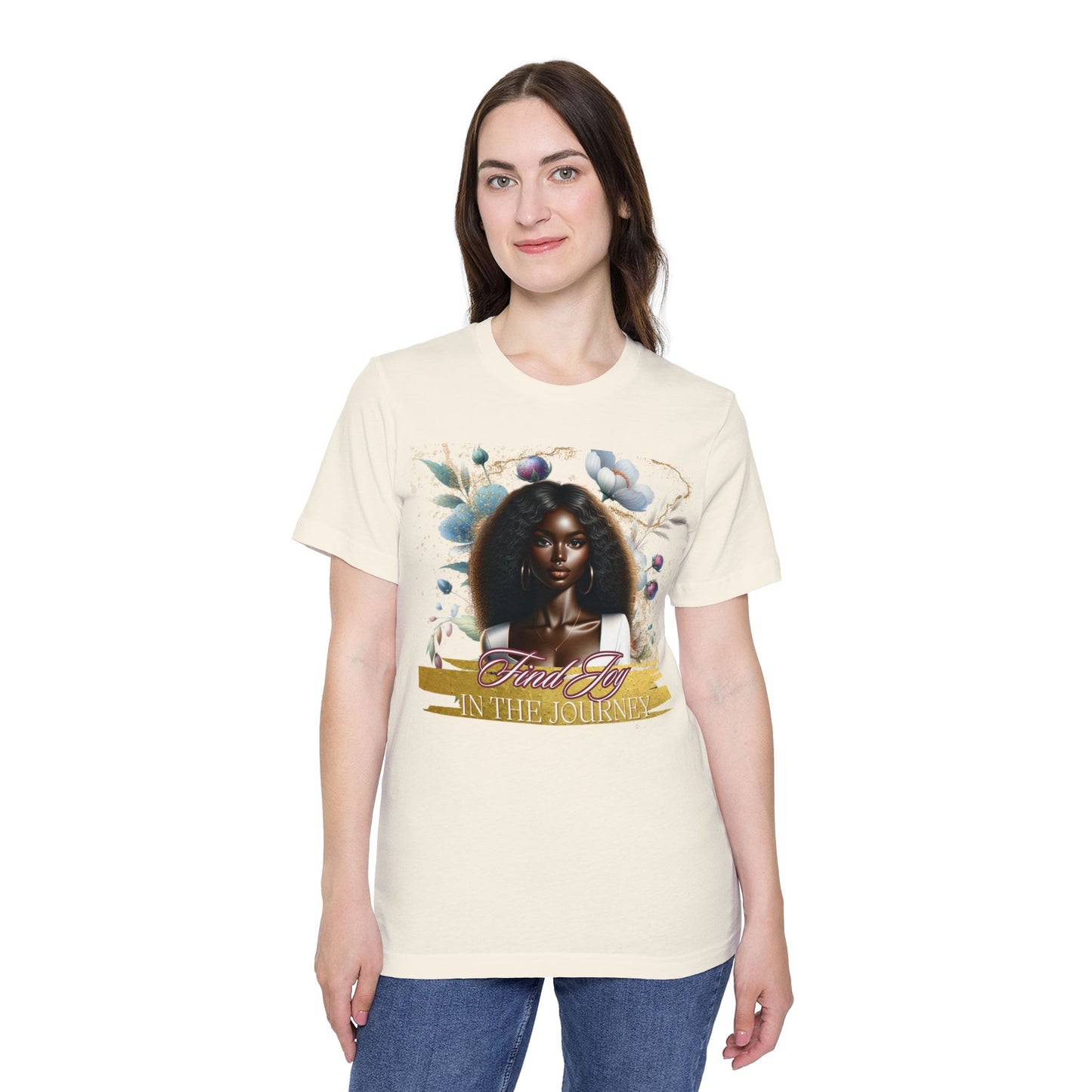 Portrait Graphic T-Shirt 'Find Joy in the Journey' Tee