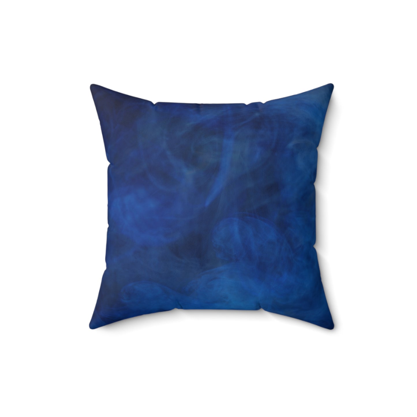 A Kind of Smoky Blue Faux Suede Square Pillow