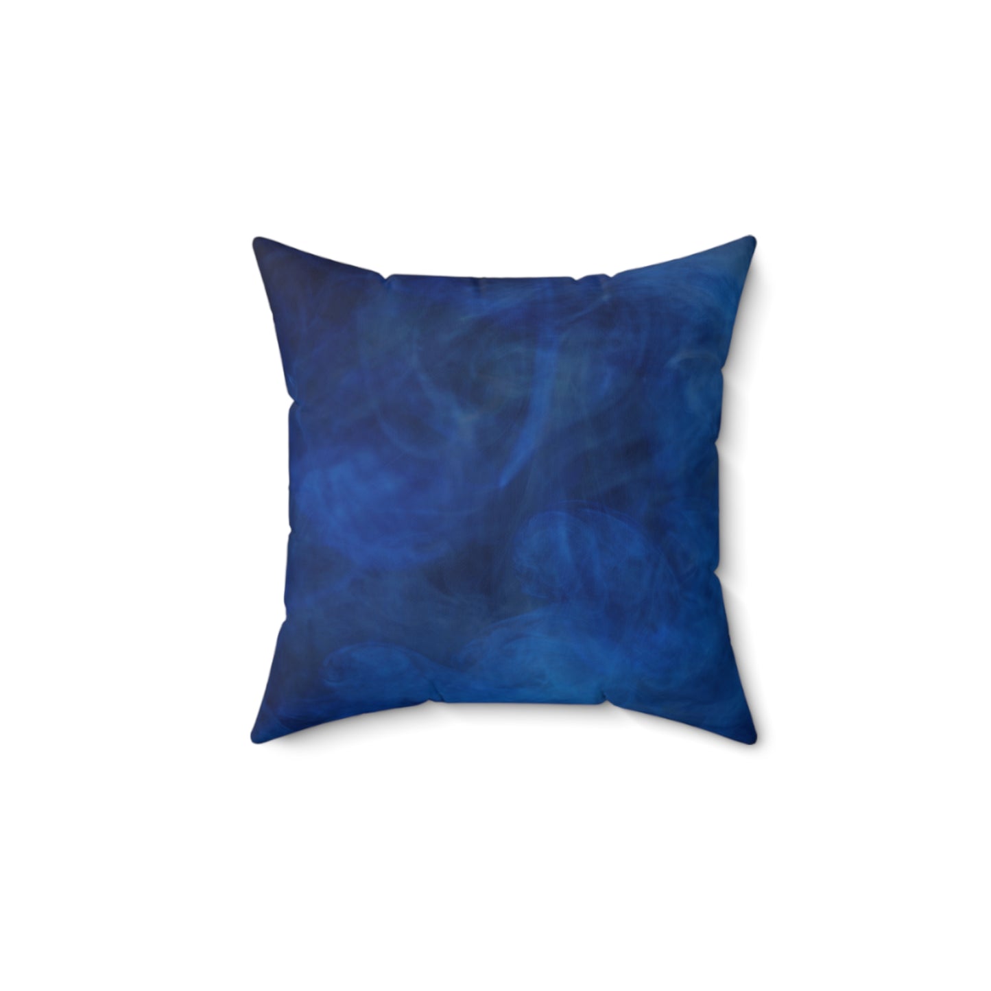 A Kind of Smoky Blue Spun Polyester Square Pillow