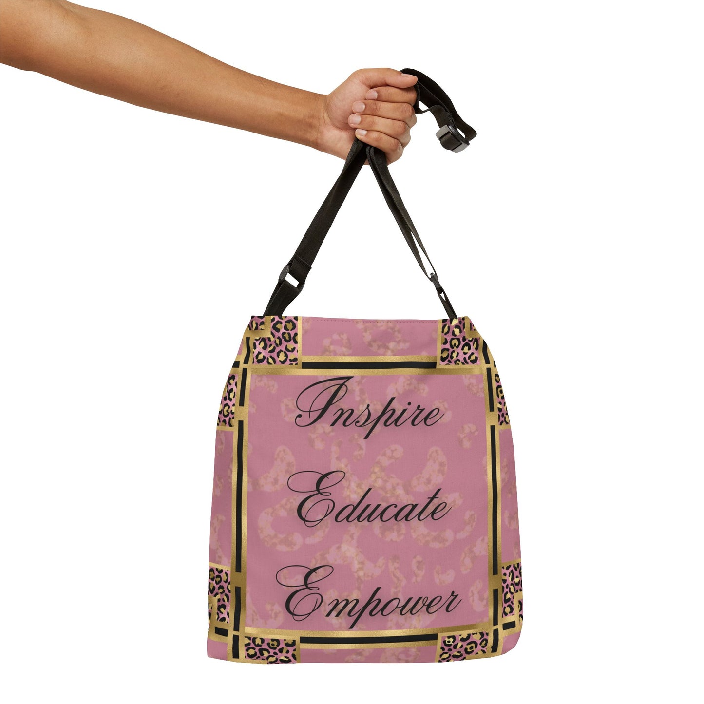 Inspire & Educate Adjustable Tote Bag (AOP)