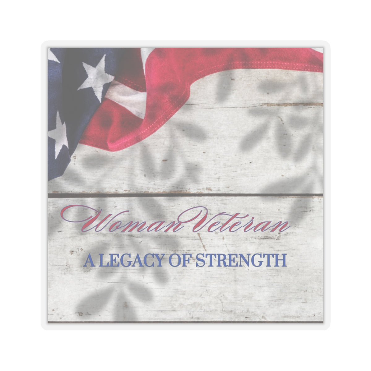 Woman Veteran Kiss-Cut Stickers