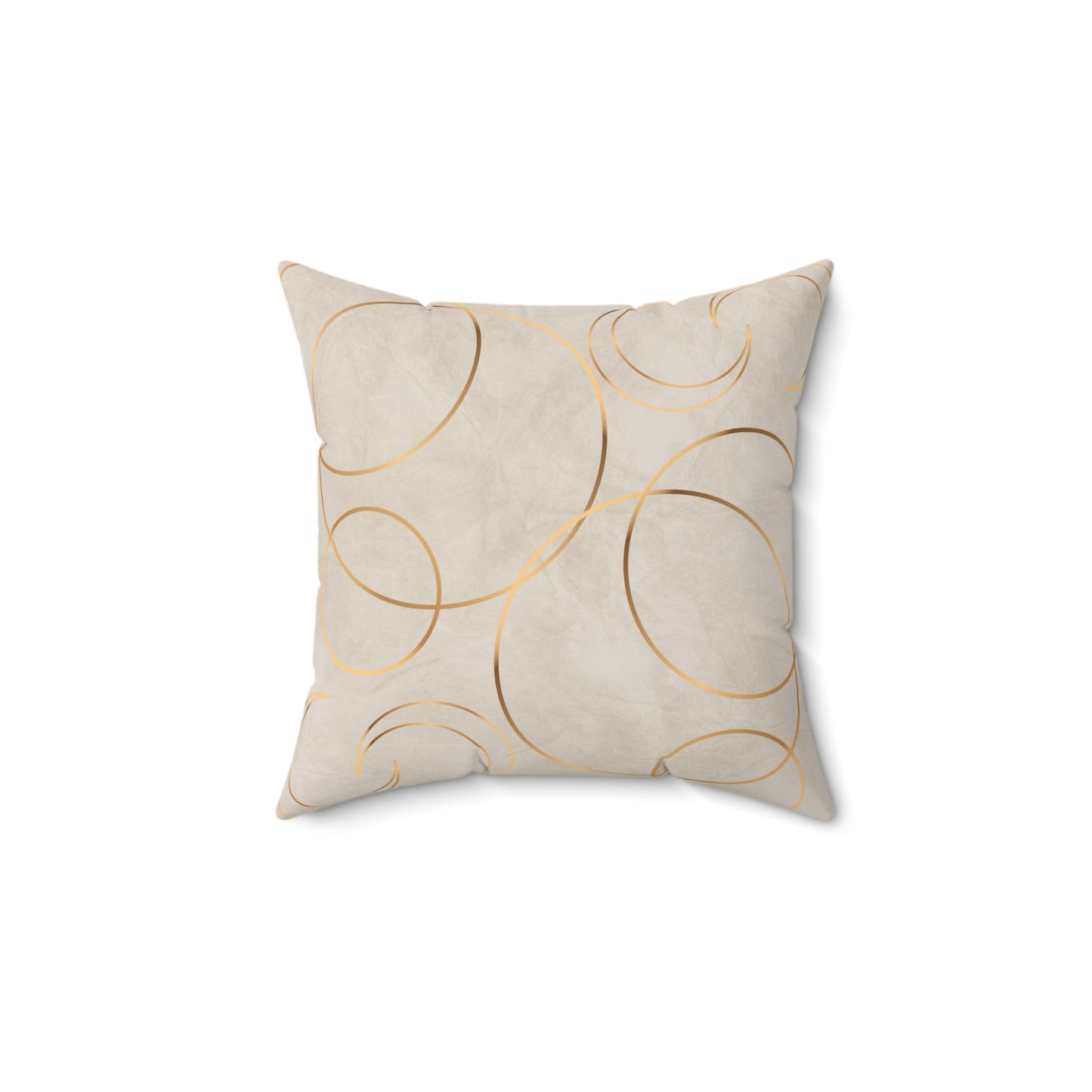 Golden Eclipse Spun Polyester Square Pillow