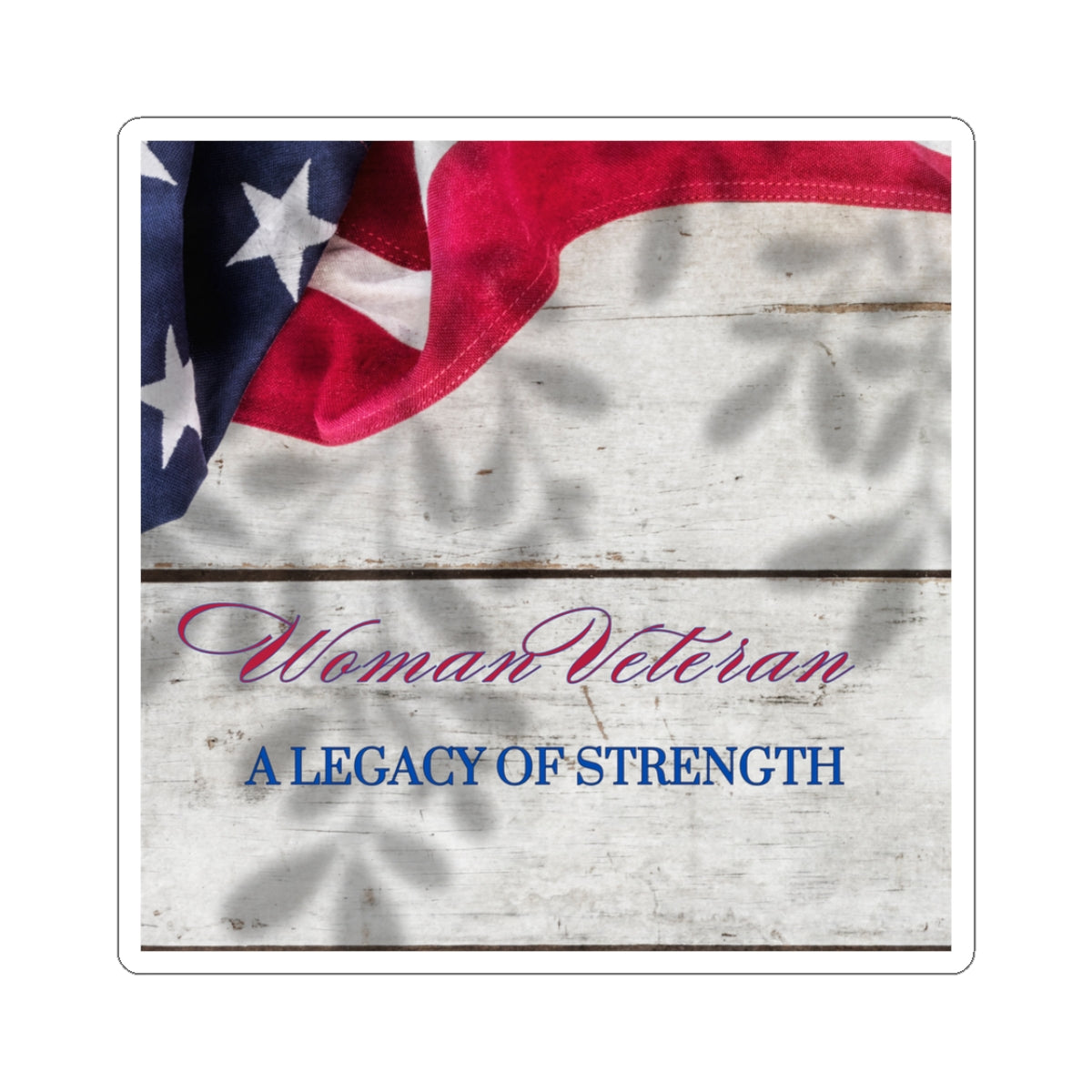 Woman Veteran Kiss-Cut Stickers