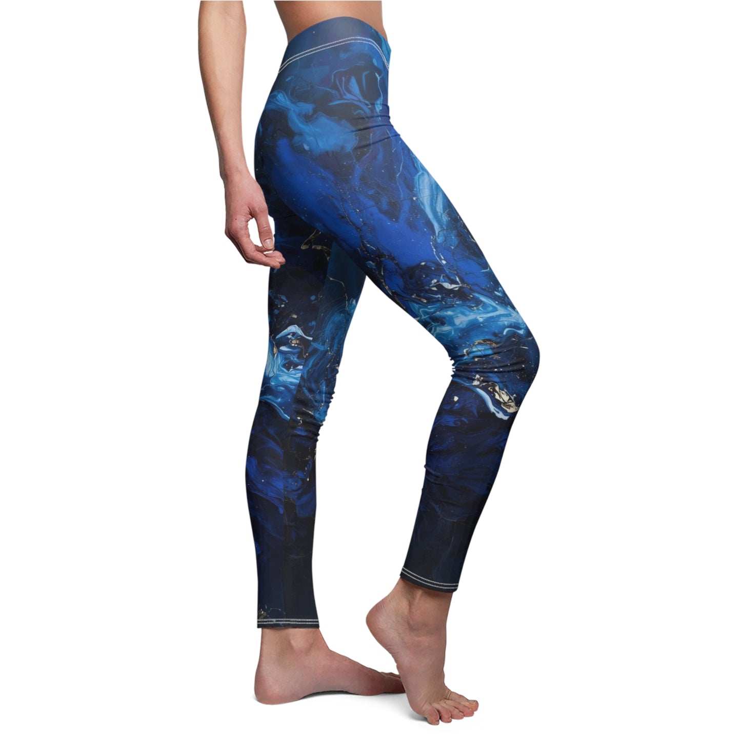 Indigo Motion Women's Cut & Sew Casual Leggings (AOP)