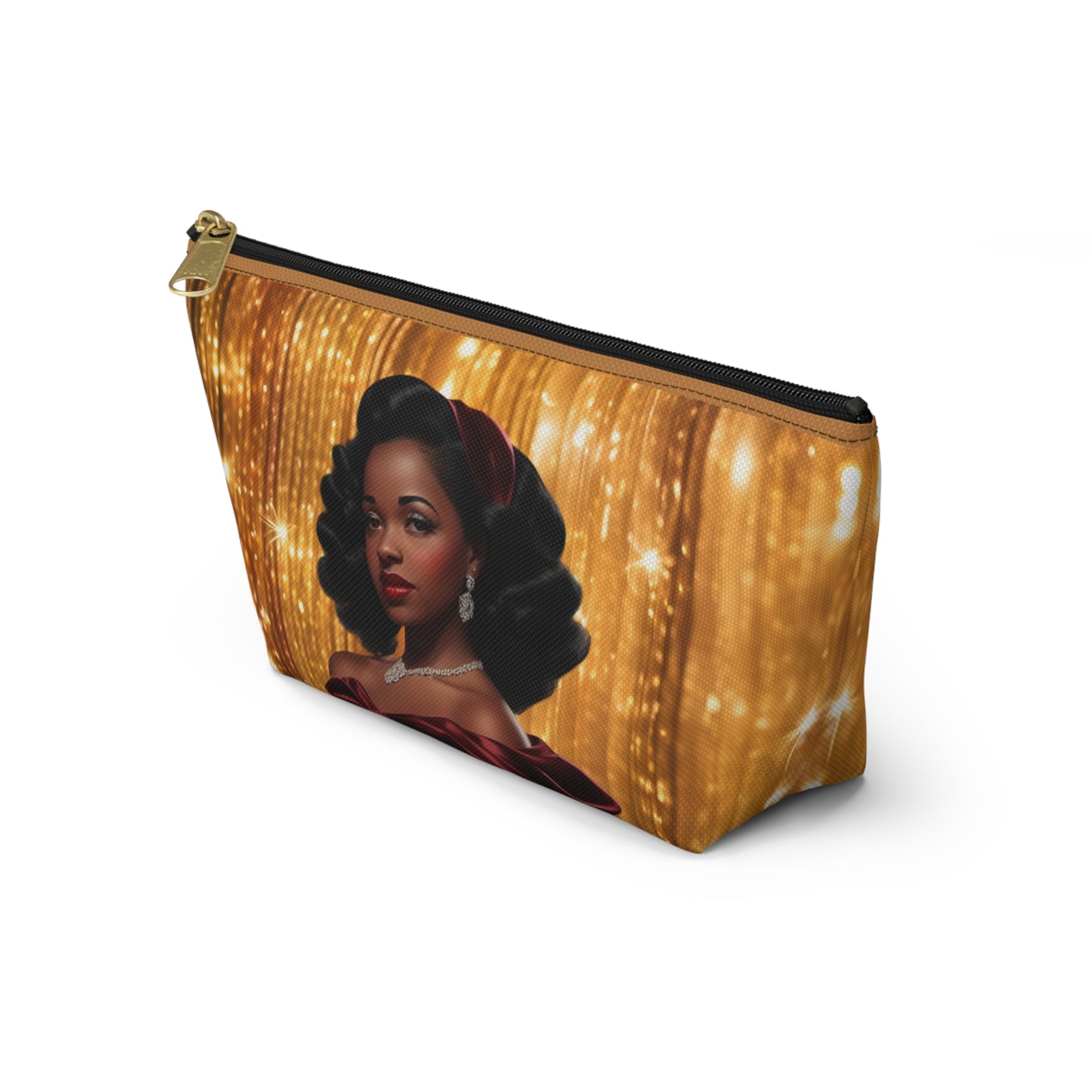Retro Glam Girl "Myra" Accessory Pouch w T-bottom