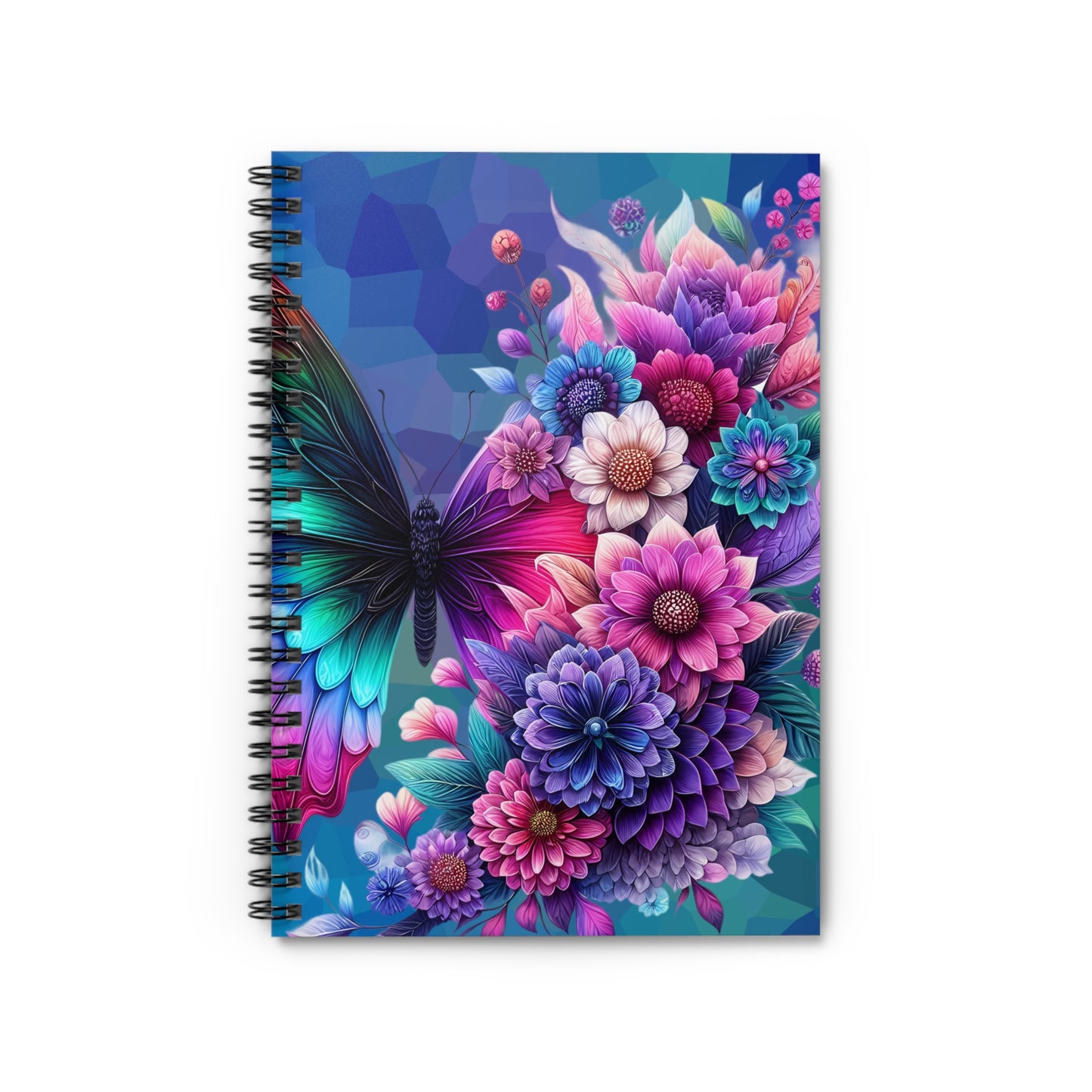Butterfly Bloom Spiral Notebook — Ruled Journal for Notes & School