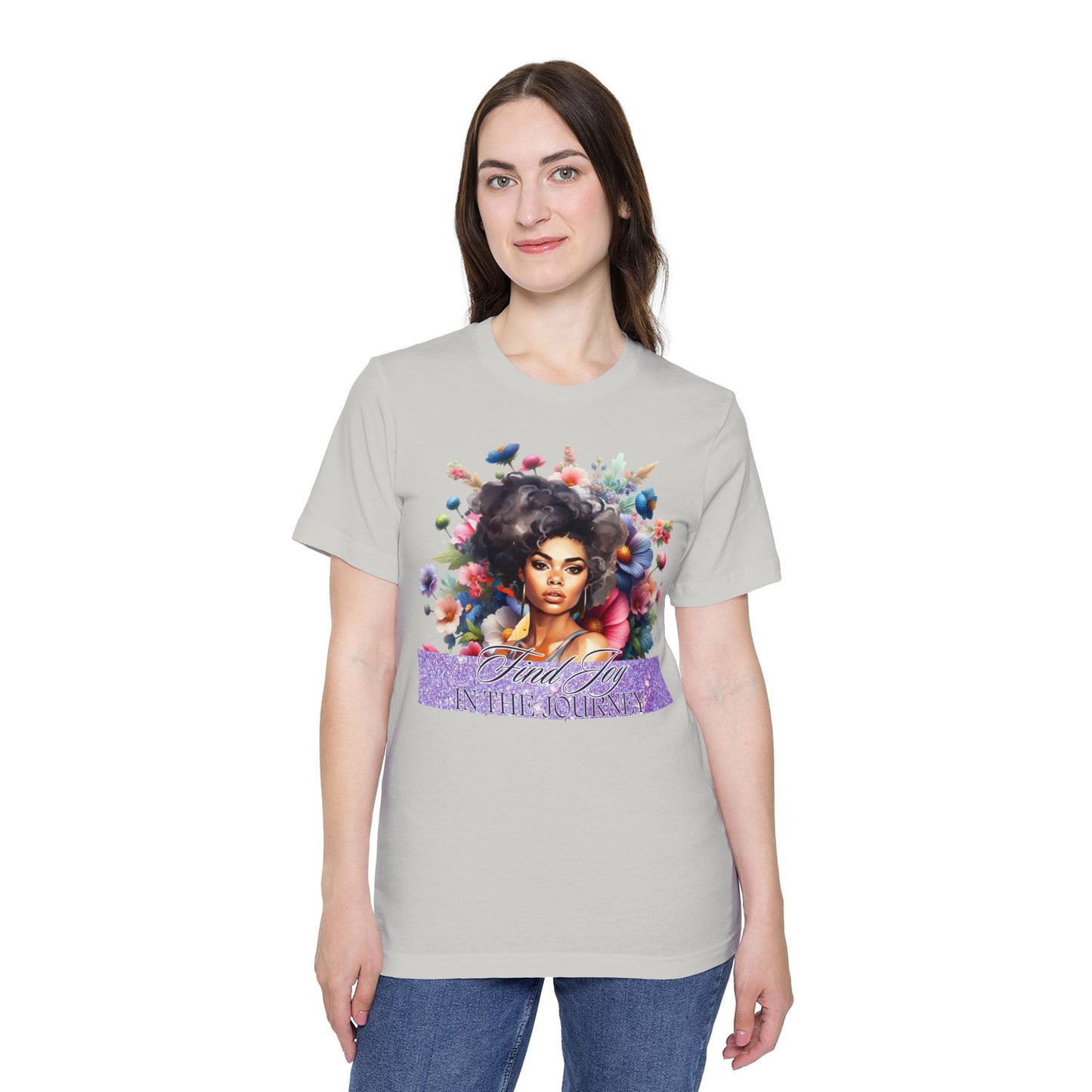 Portrait Graphic T-Shirt — "In The Journey" Inspirational Women’s Tee