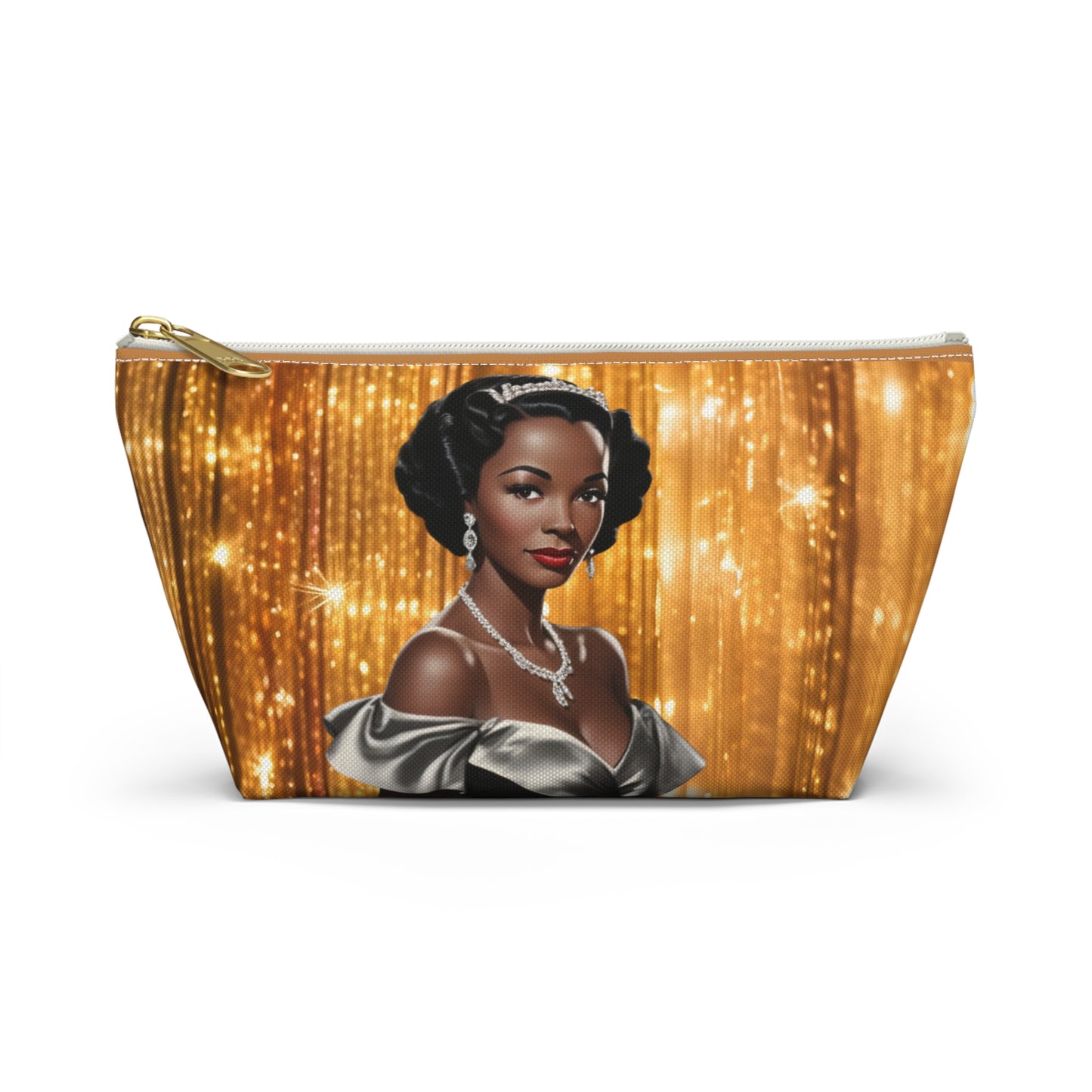 Retro Glam Girl "Vivienne" Accessory Pouch w T-bottom