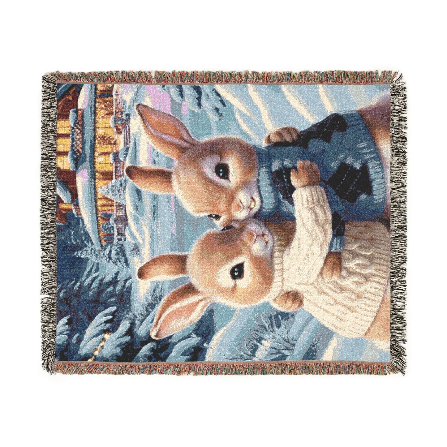 Snuggle Bunnies Woven Blanket