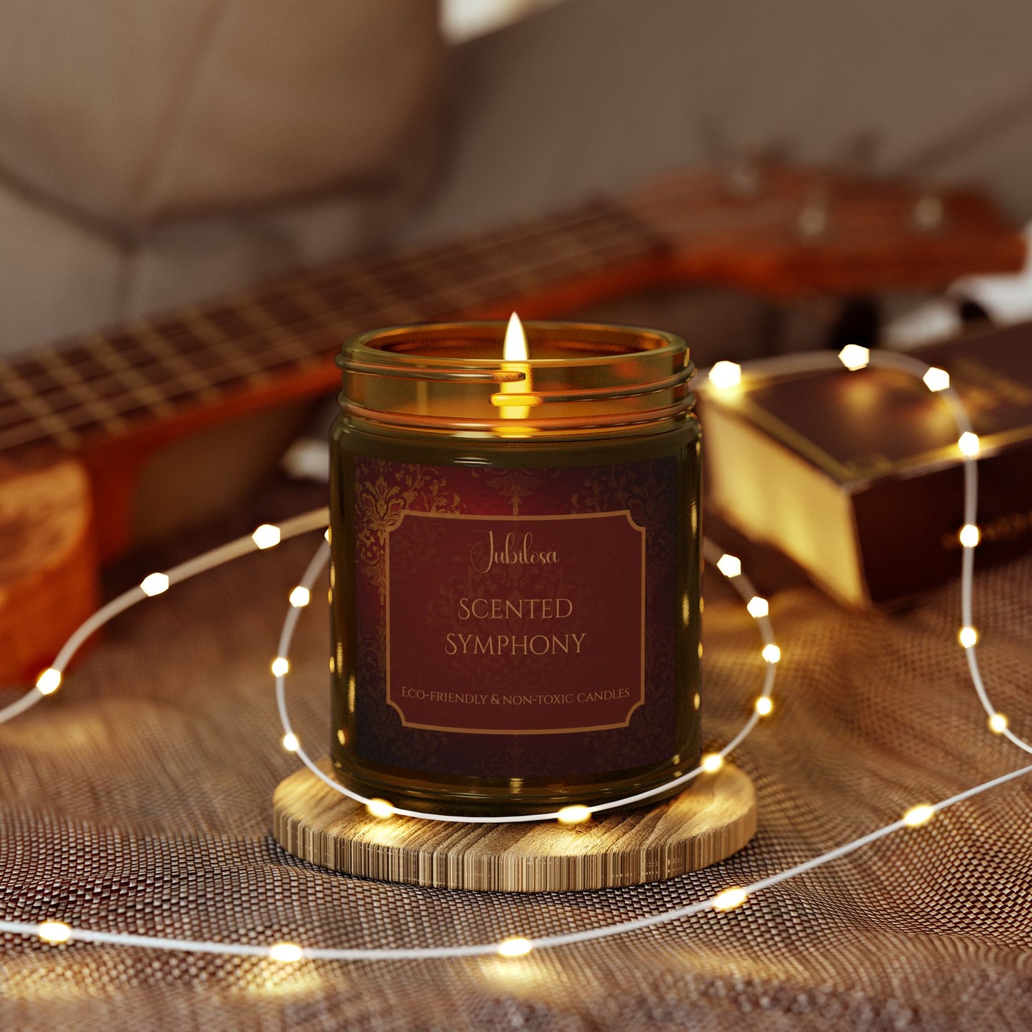 Scented Symphony Coconut Apricot Candle Collection (4oz, 9oz)