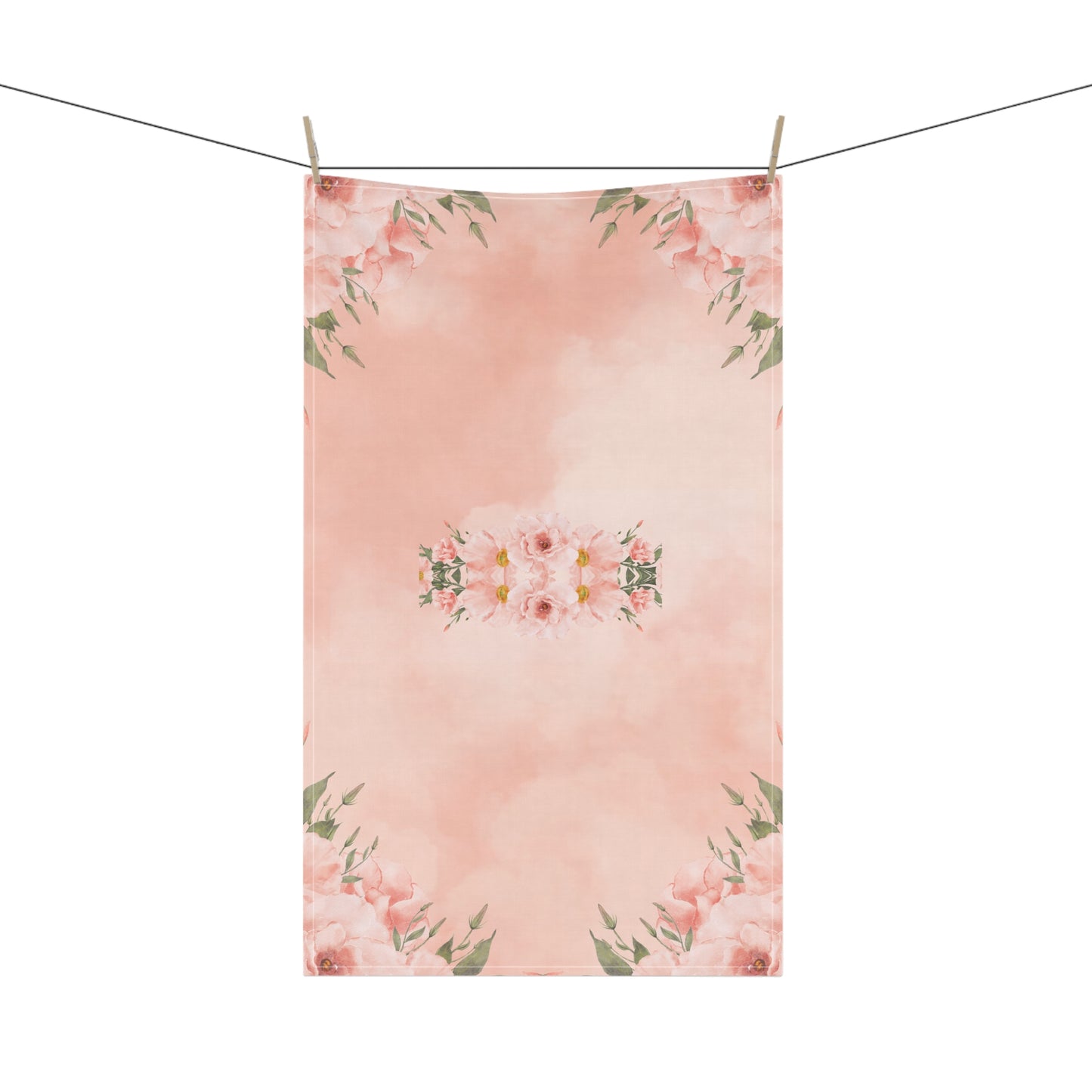 Peachy Keen Tea Towels (cotton, poly)