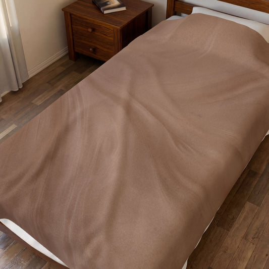 Mocha Bliss Velveteen Plush Blanket