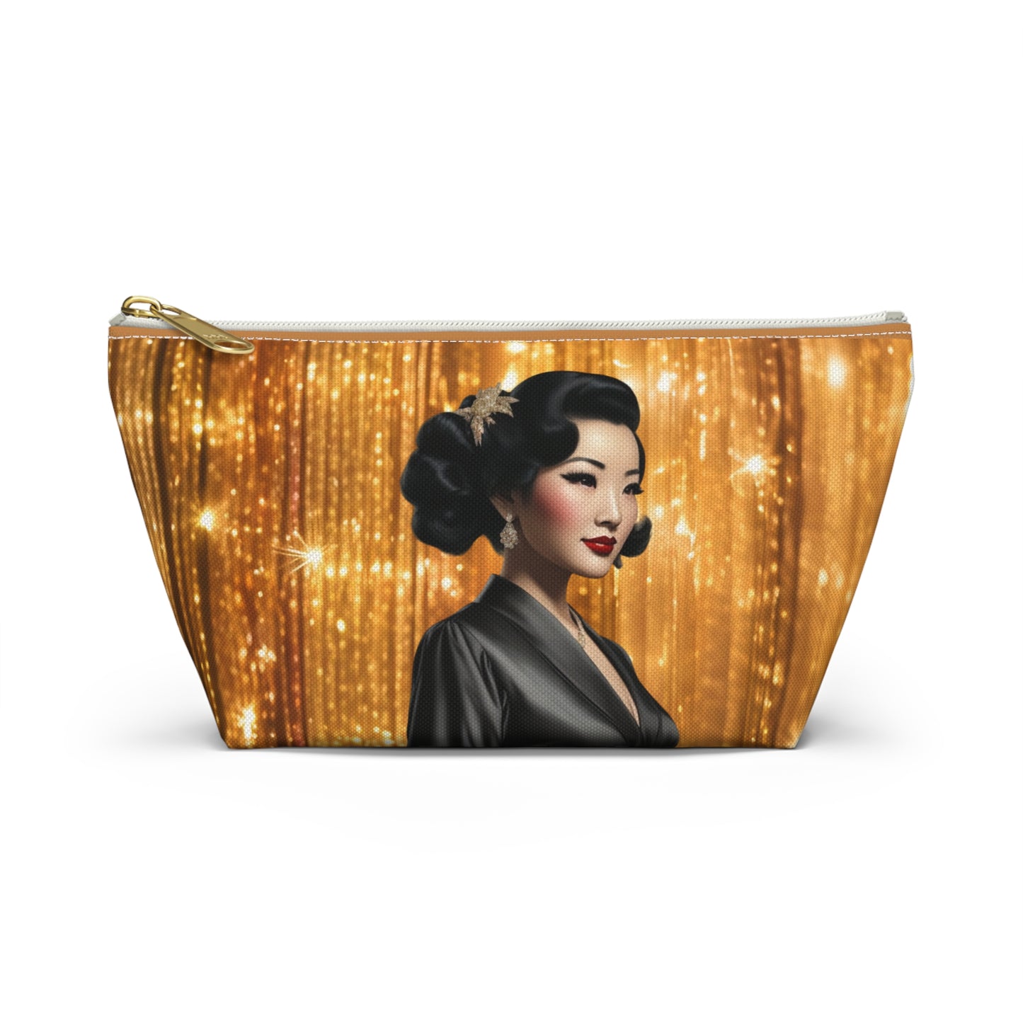 Retro Glam Girl "Keiko" Accessory Pouch w T-bottom