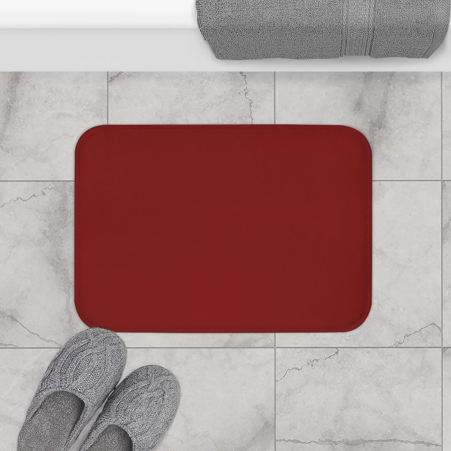 Velvet Rouge Bath Mat — Plush Non-Slip Bathroom Rug