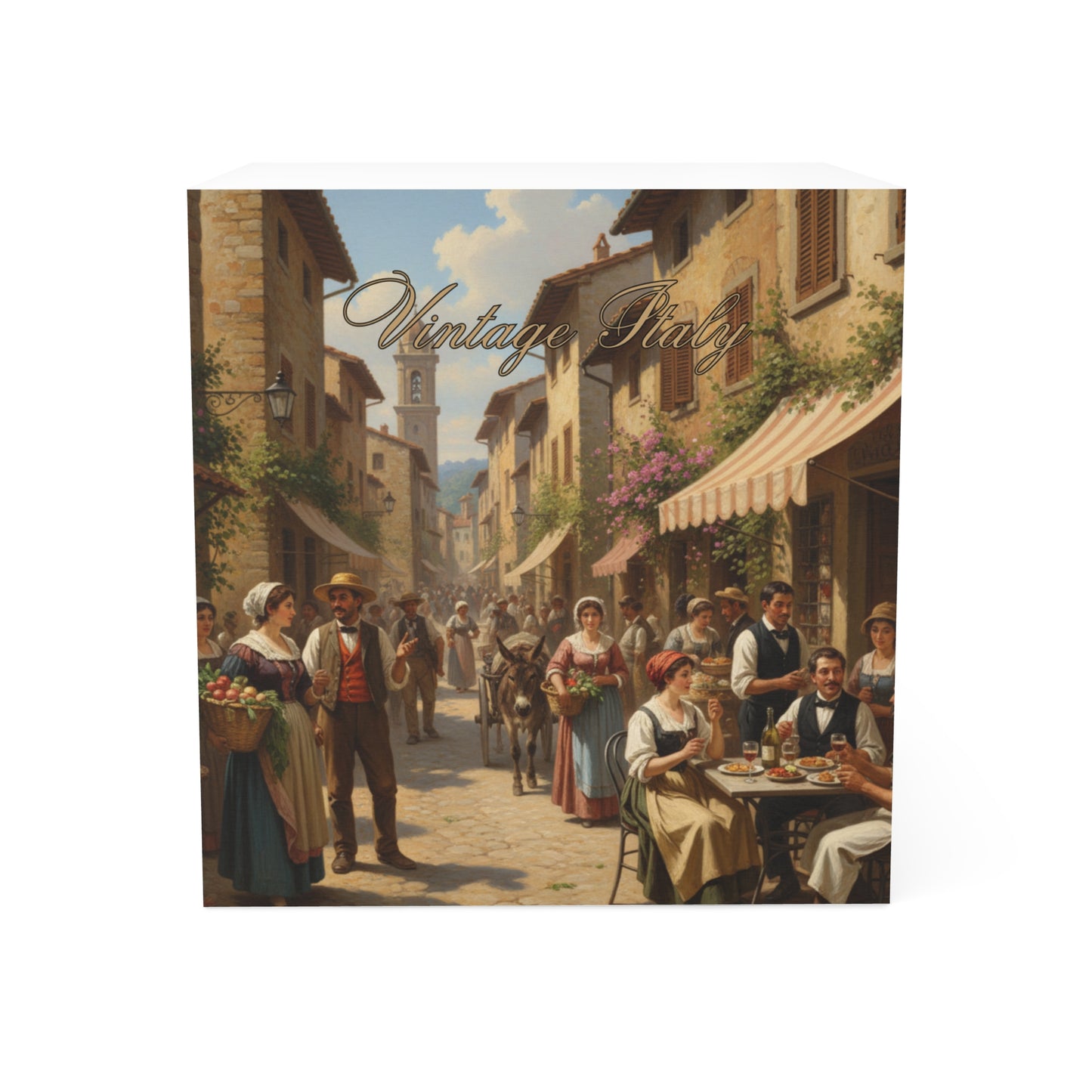 Vintage Italy Note Cube