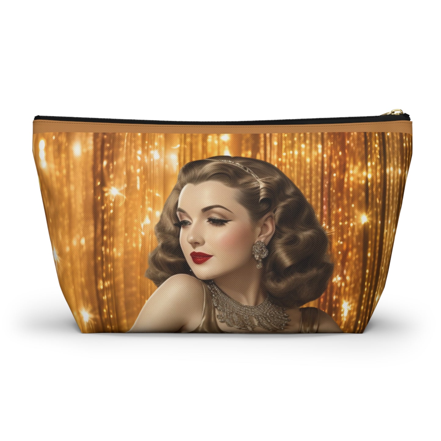 Retro Glam Girl "Ingrid" Accessory Pouch w T-bottom