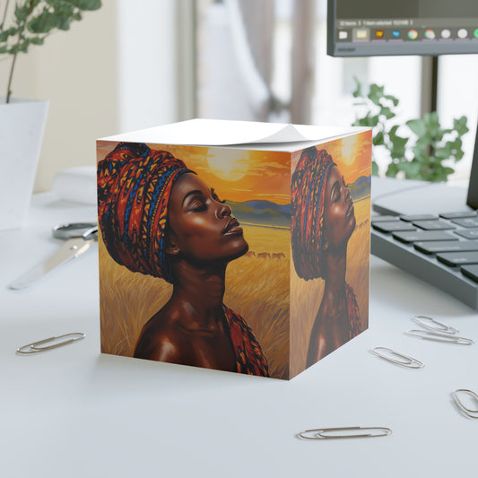 Sunrise in the Serengeti Note Cube