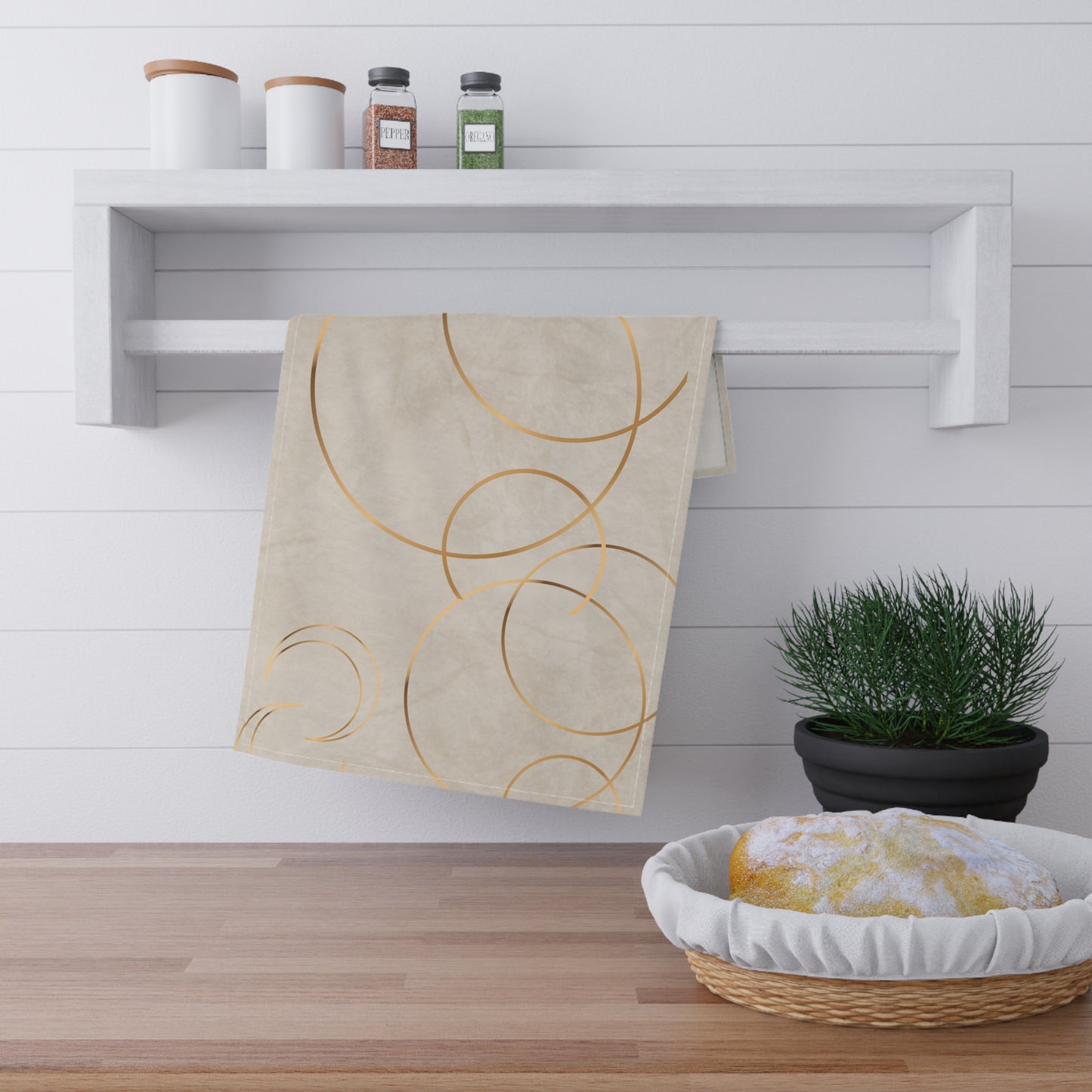 Golden Eclipse Tea Towels (cotton, poly)