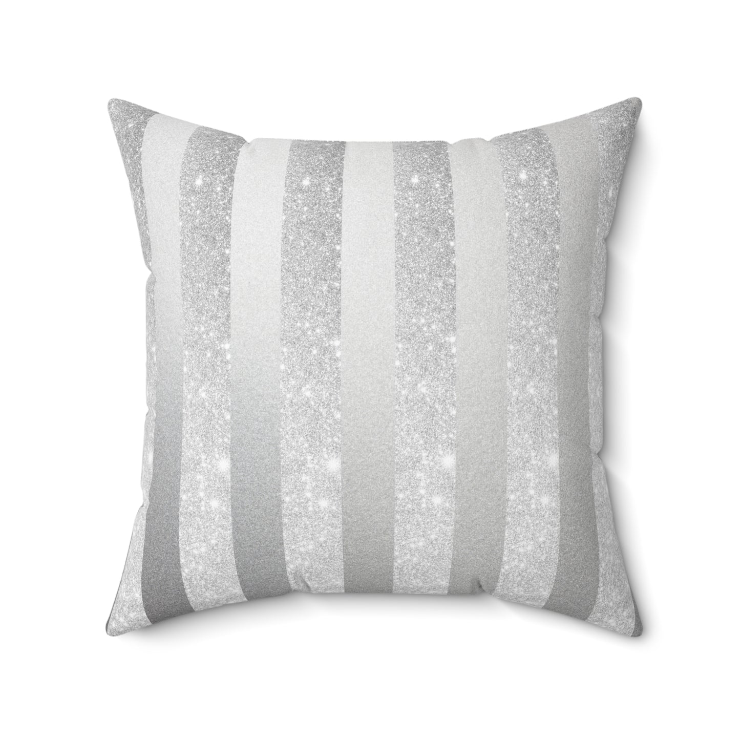 Stardust Gray Spun Polyester Square Pillow