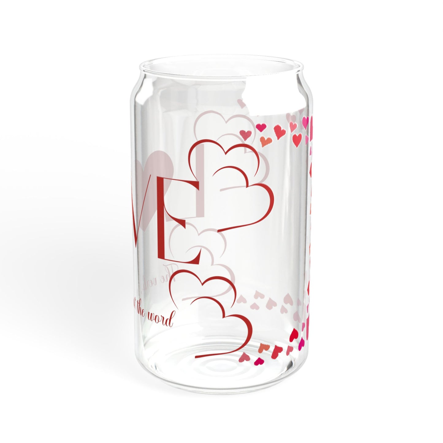 Love, the Verb Sipper Glass, 16oz