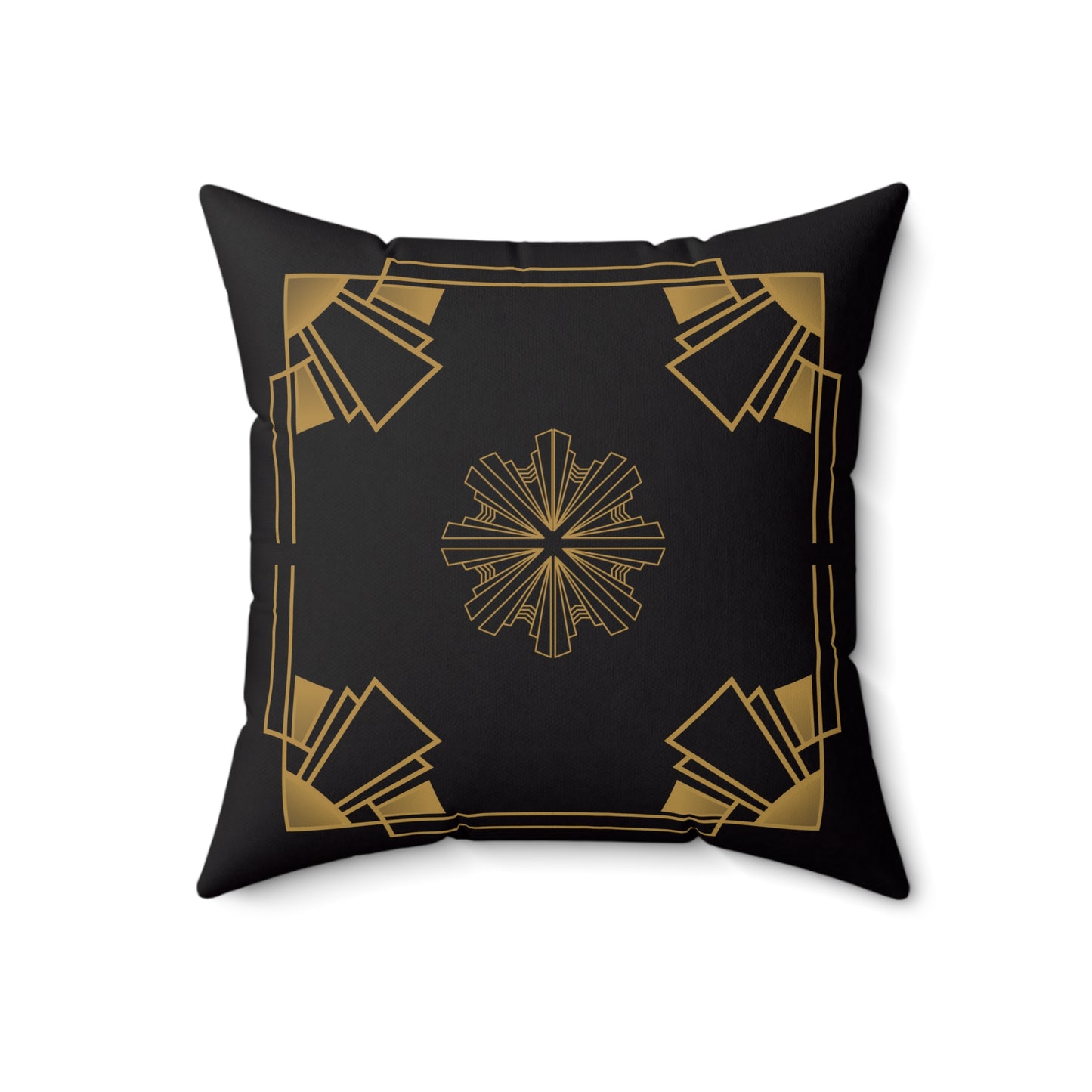 Midnight Luxe (Ebony) Spun Polyester Square Pillow