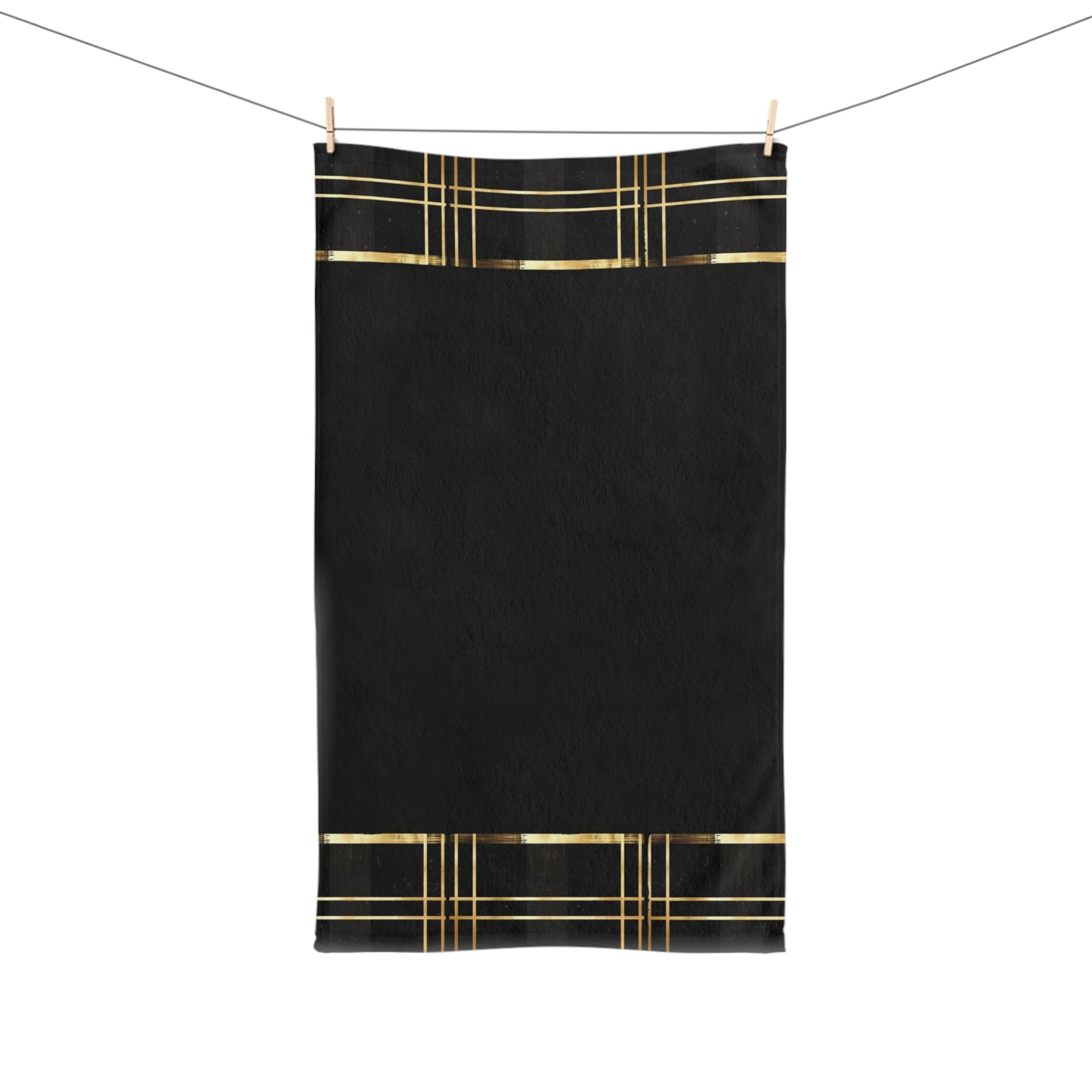 Noir & Gold Glam Hand Towel