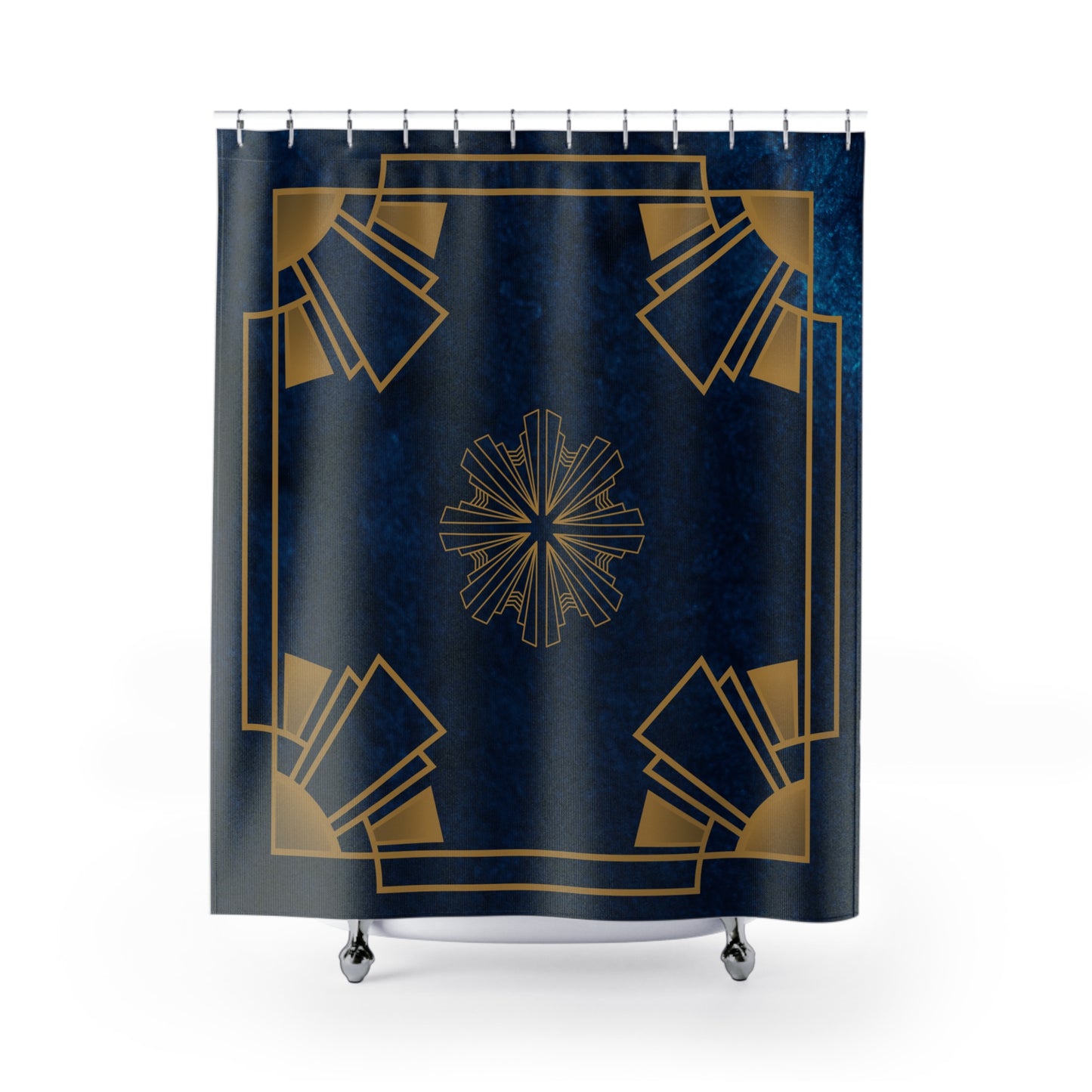 Midnight Luxe (Cobalt Blue) Shower Curtains