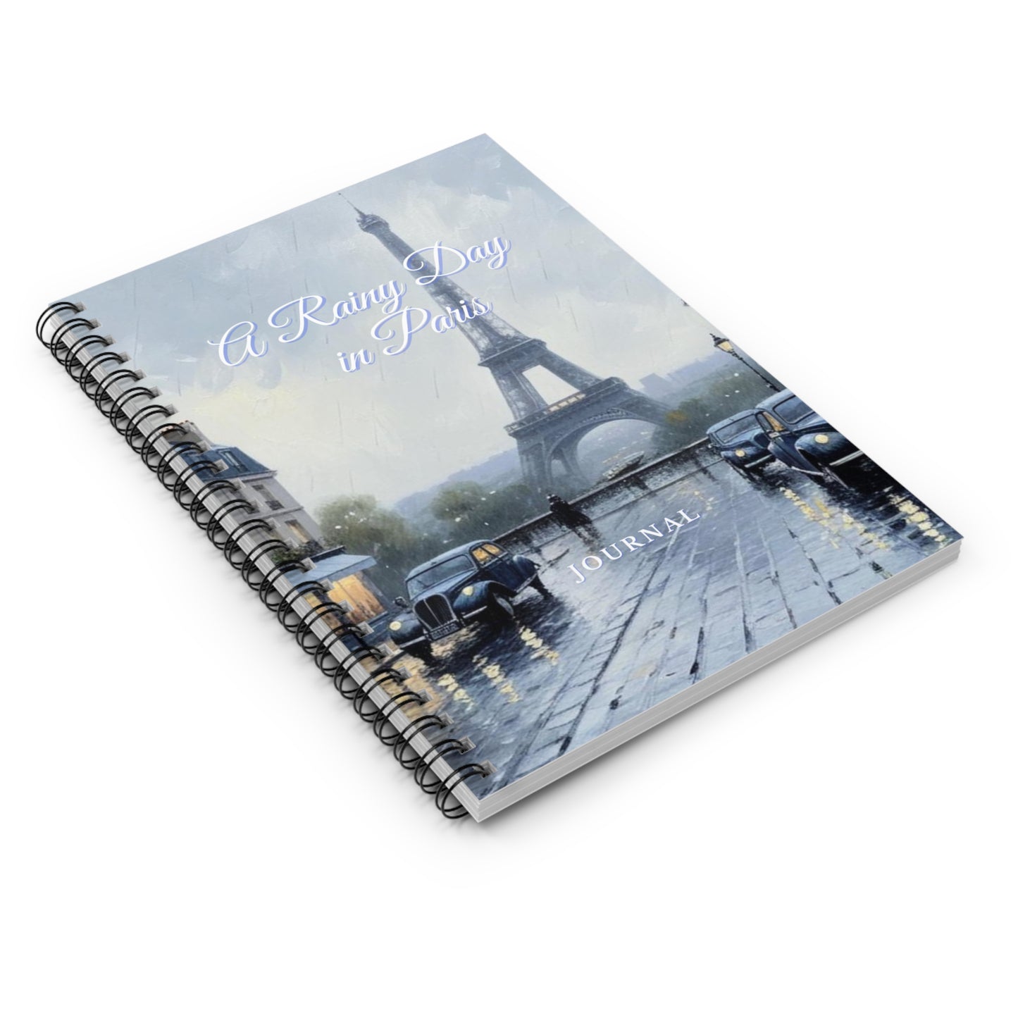 A Rainy Day in Paris Spiral Notebook - Ruled Line