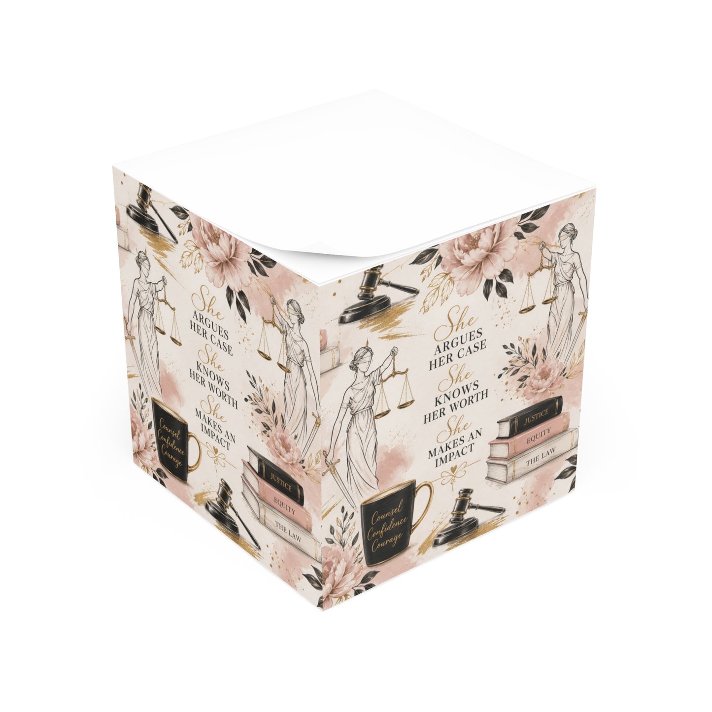 Counsel & Confidence: Attorney Sticky Note Block