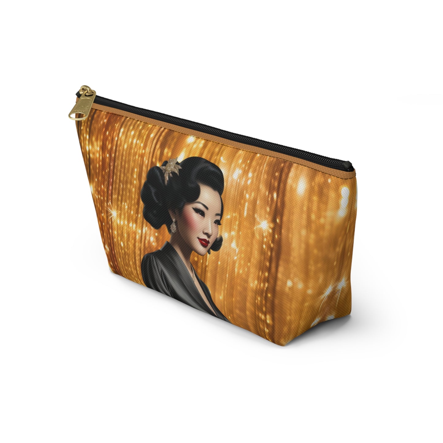 Retro Glam Girl "Keiko" Accessory Pouch w T-bottom