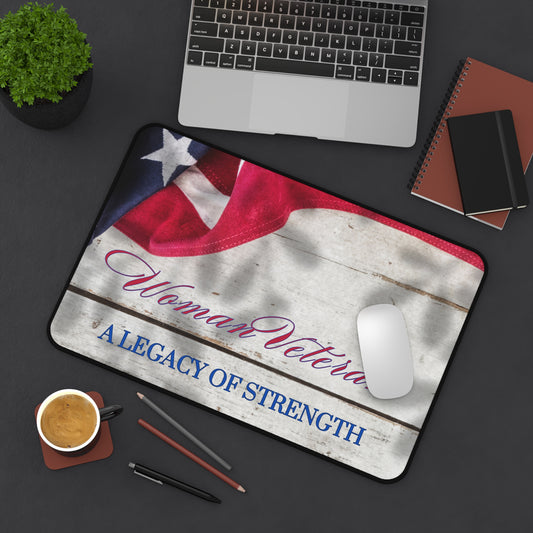 Woman Veteran Desk Mat