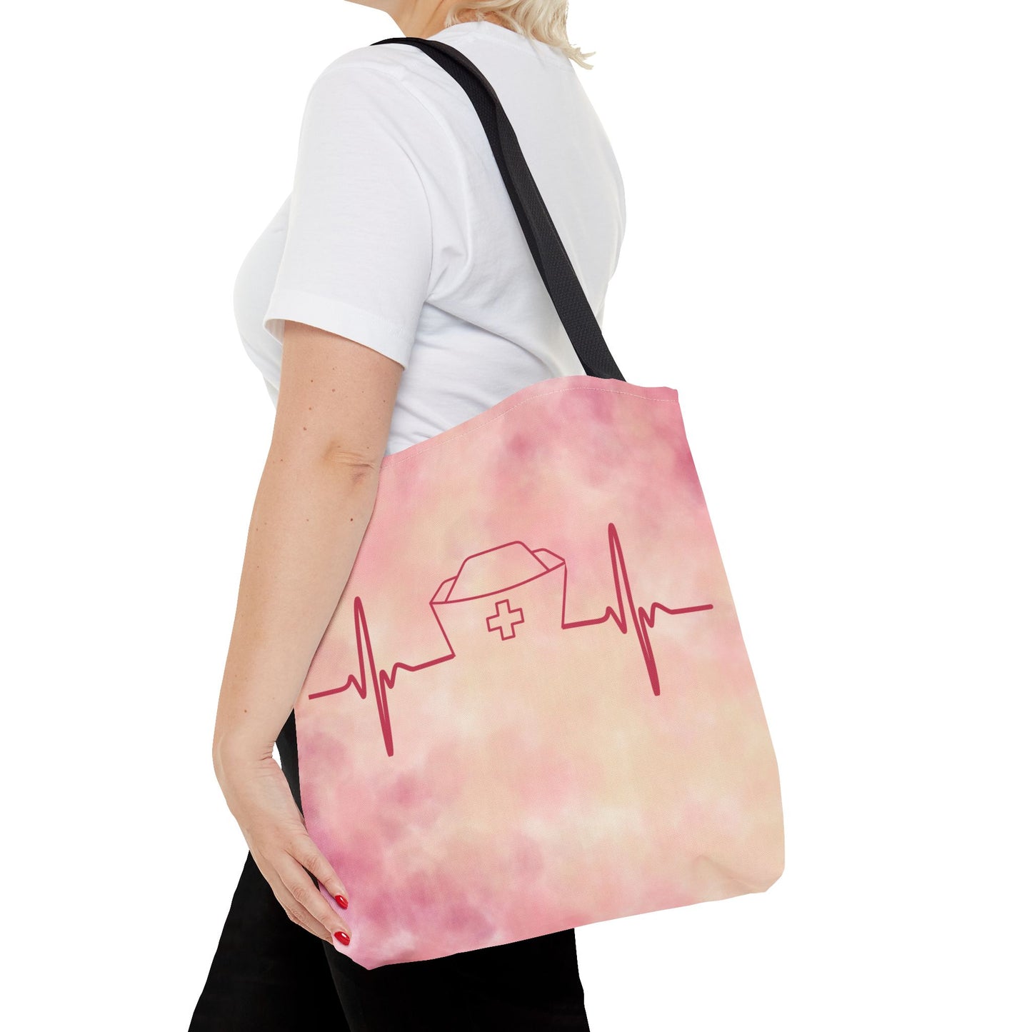 Nurse Heartbeat Tote Bag (AOP)