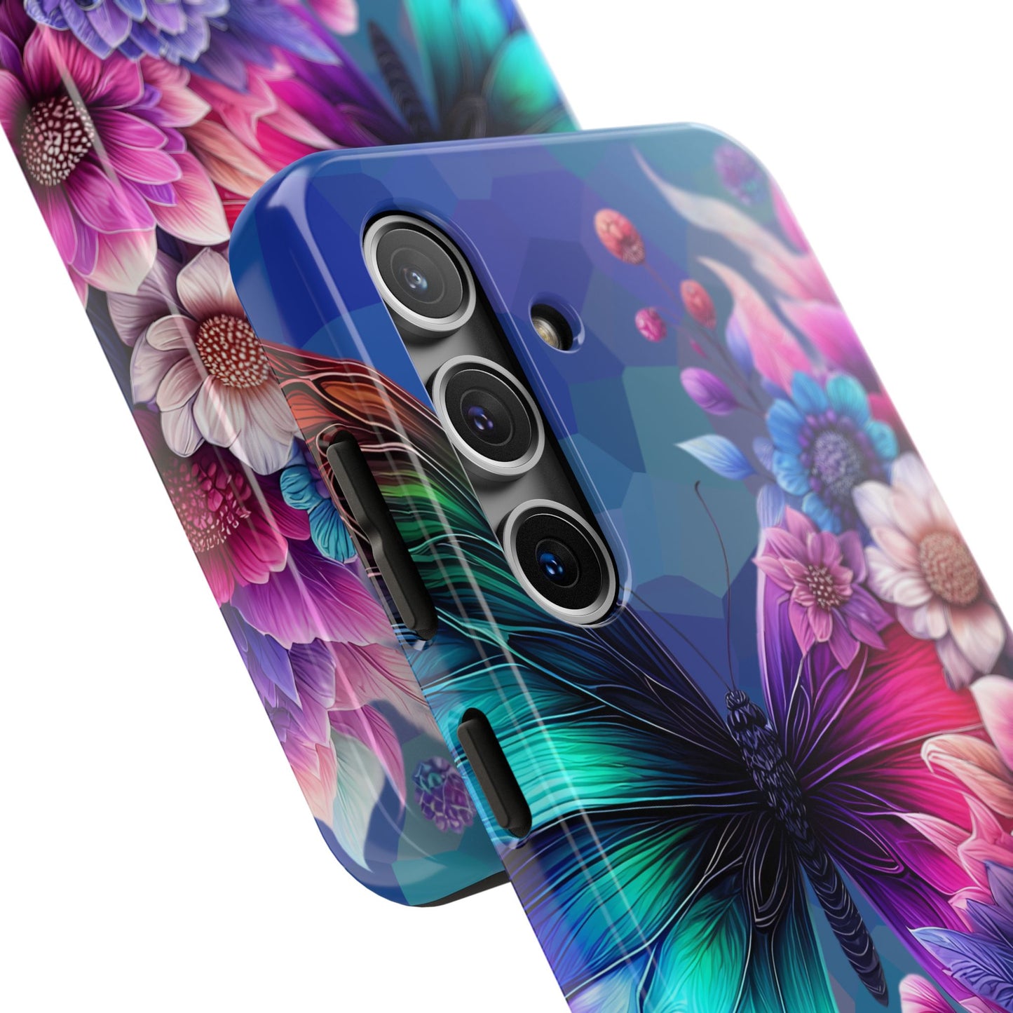 Butterfly Bloom Tough Phone Case — Floral Protective Phone Cover