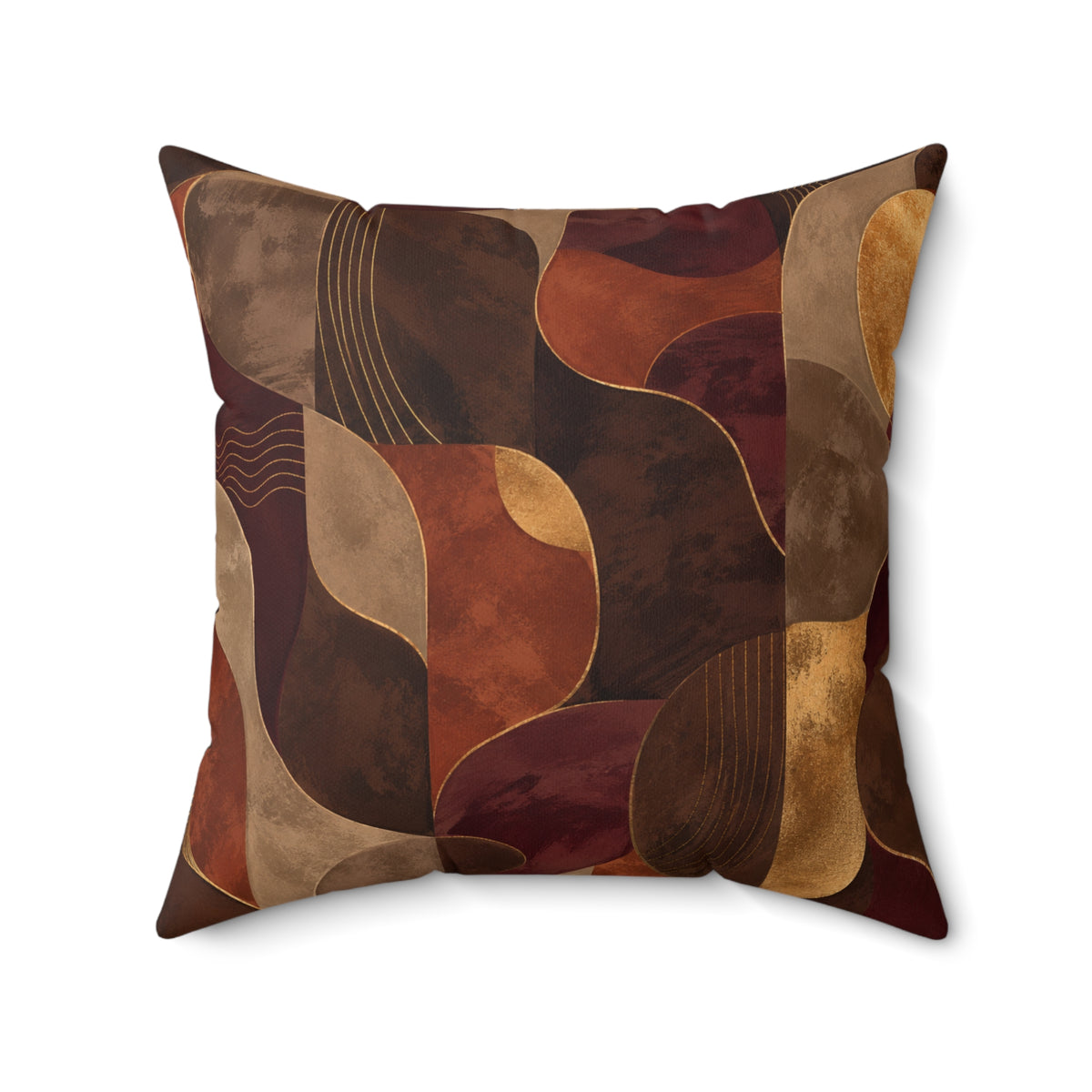 Ember & Earth — Warm Earthtone Decorative Throw Cushion