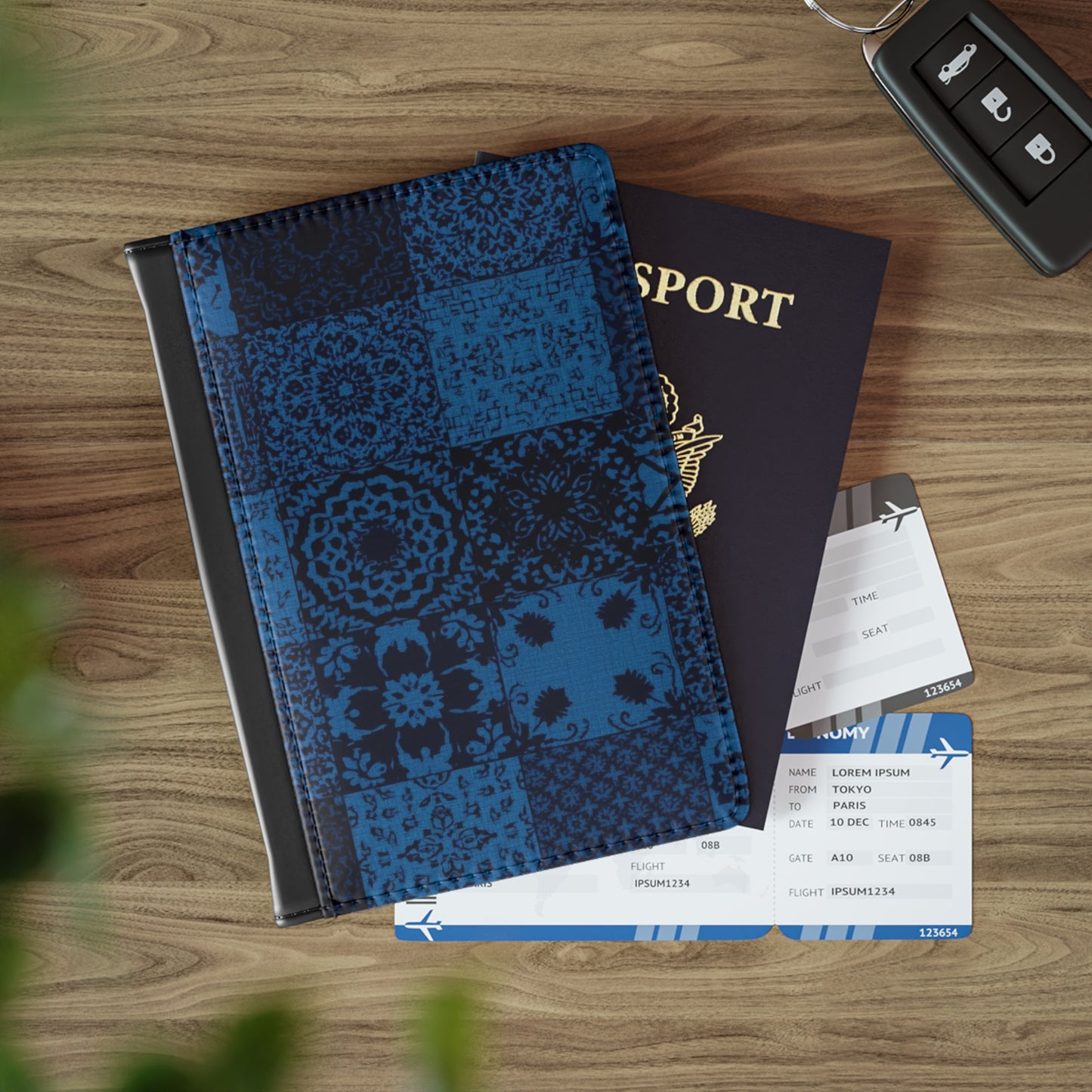 Boheme Bleu Passport Cover