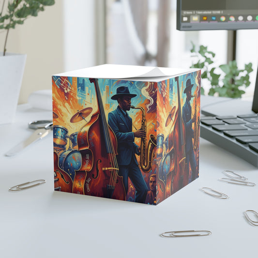 Jazz Music Note Cube