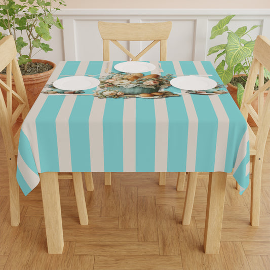 Cafe Fleur Tablecloth — Vintage Kitchen Table Cover