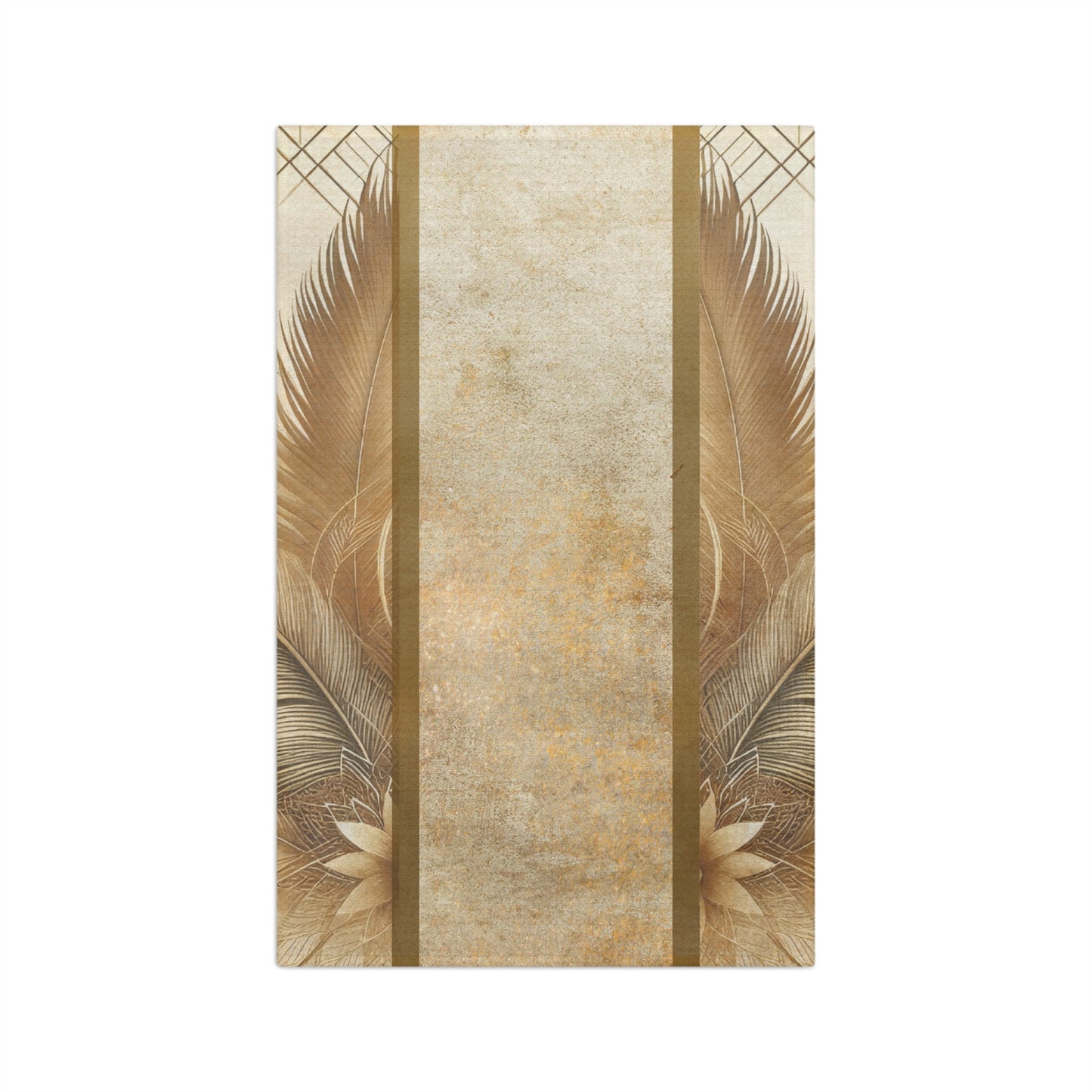 Fitzgerald Plume Microfiber Tea Towel - Neutral Boho Kitchen Accent
