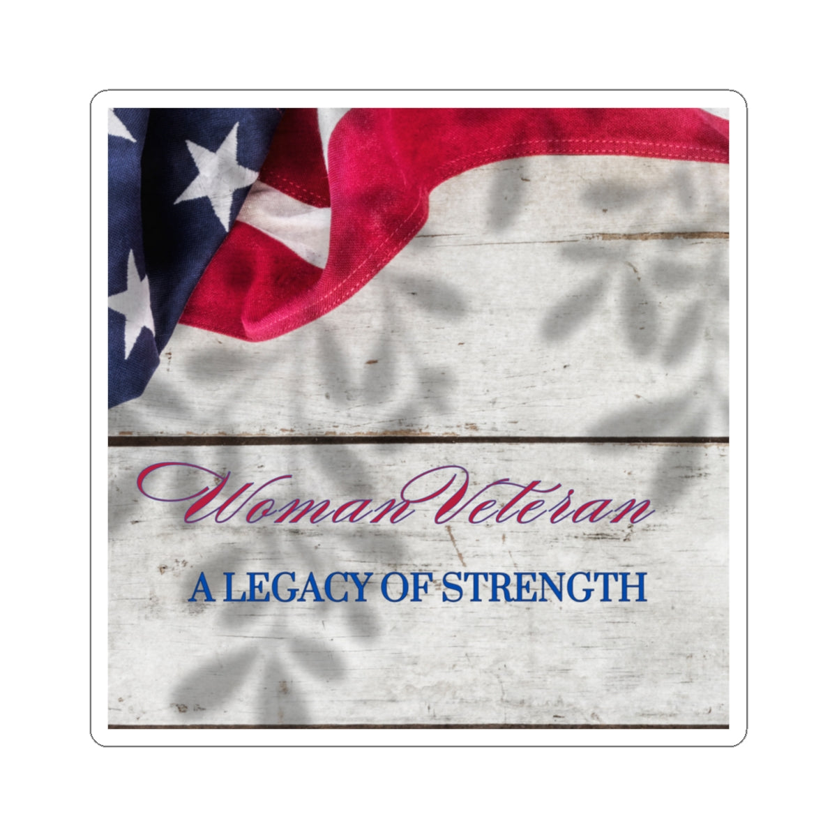 Woman Veteran Kiss-Cut Stickers