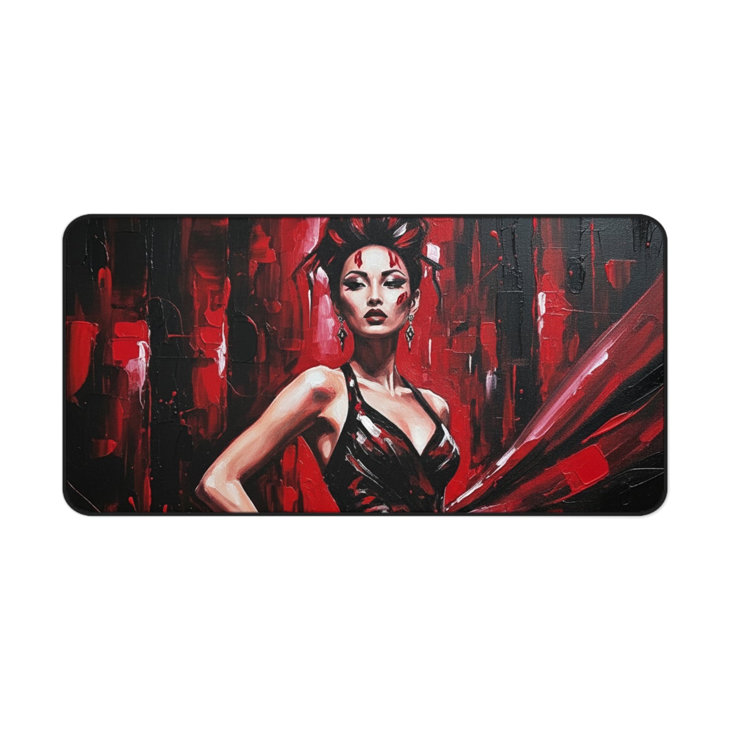 Glam Girl (Red/Black) Desk Mat