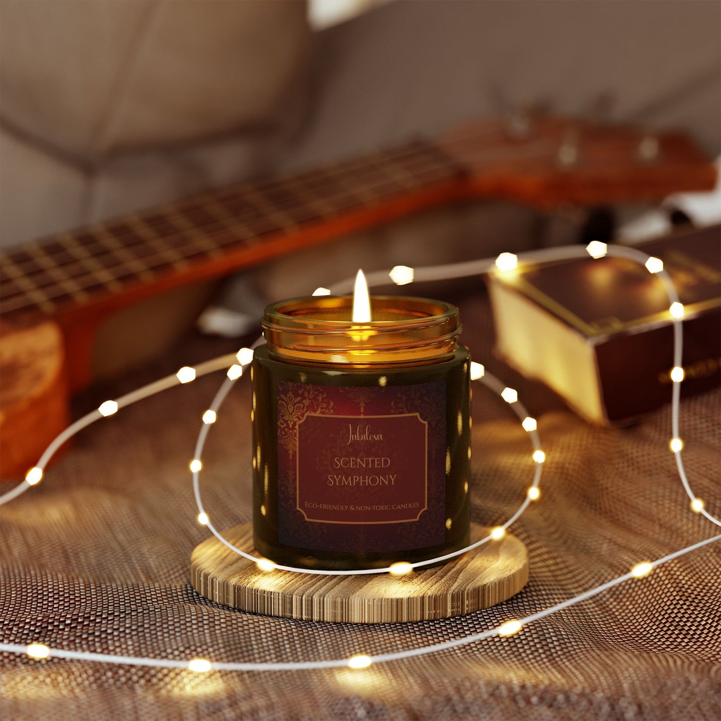 Scented Symphony Coconut Apricot Candle Collection (4oz, 9oz)