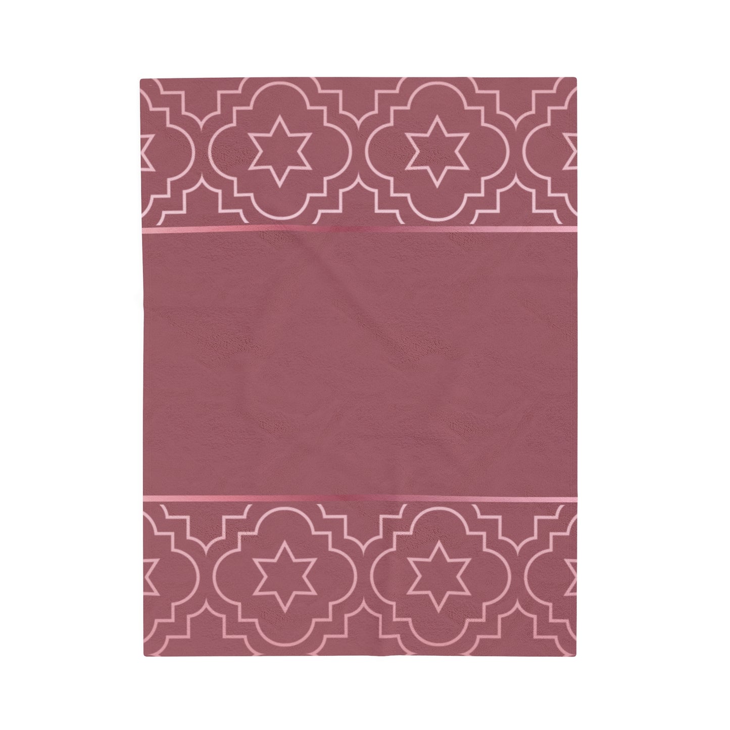 Blush of Rose Velveteen Plush Blanket