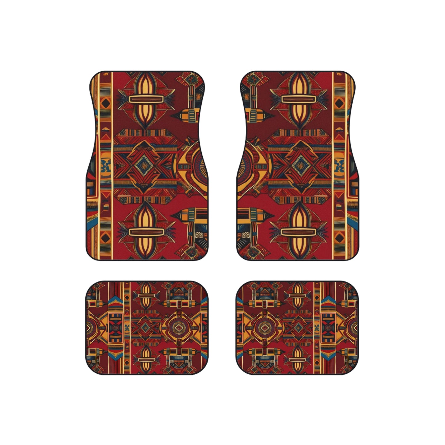 African Canvas 1 Car Mats (Set of 4)