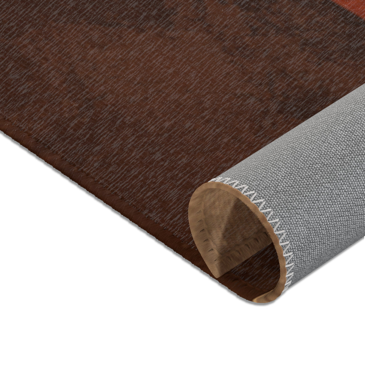 Ember & Earth Area Rug - Mid-Century Modern Geometric Accent Rug