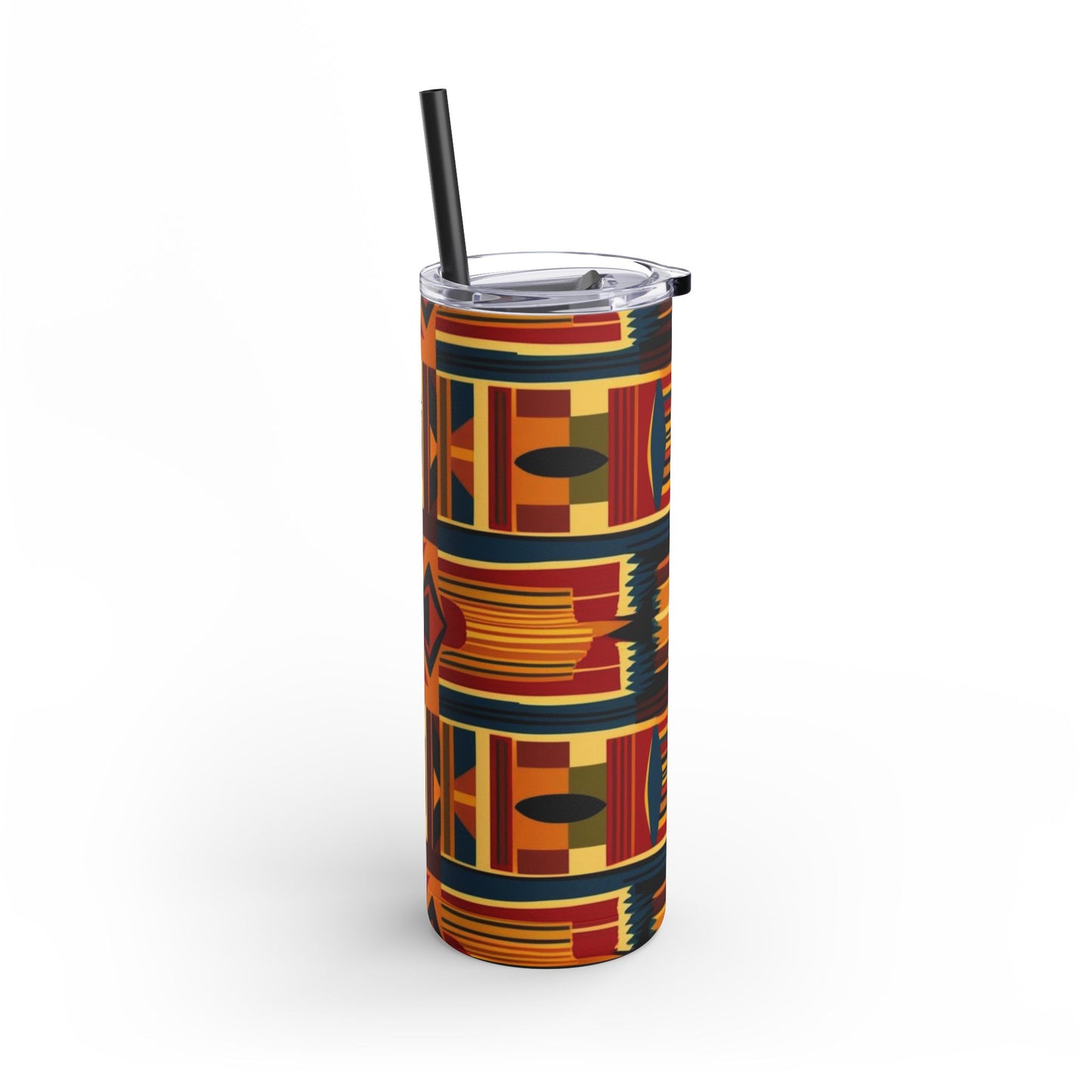 African Canvas 2 Maars Maker Skinny Matte Tumbler, 20oz