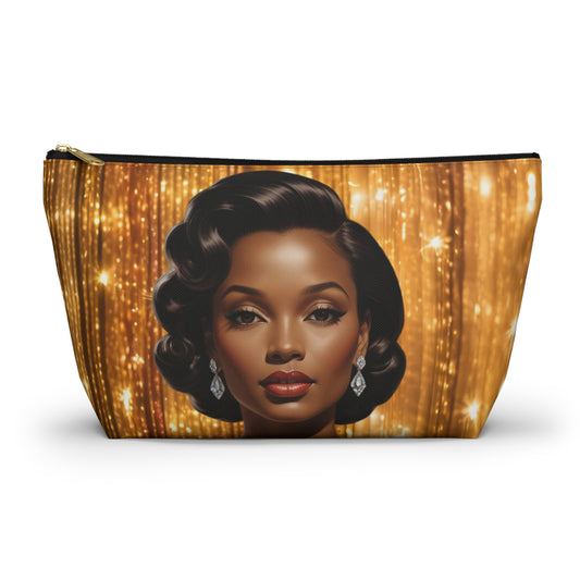 Retro Glam Girl "Diana" Accessory Pouch w T-bottom